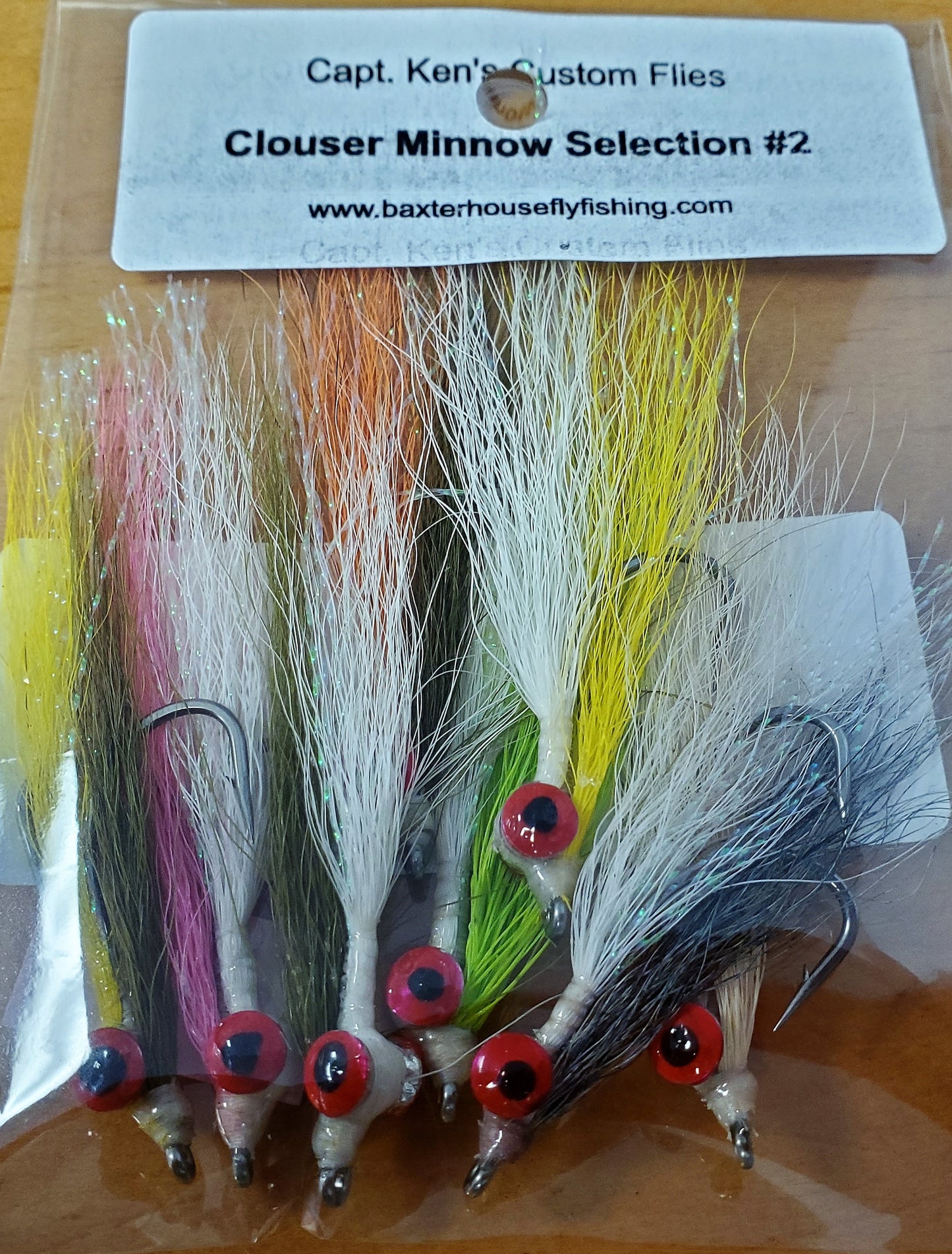 Clouser Minnow Selection #2 - 8 Different Color Patterns
