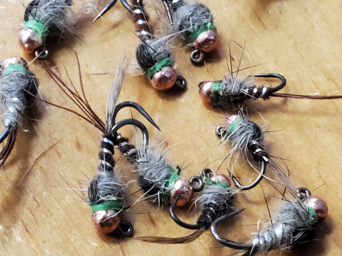 Tungsten Trout Jig Selection 12 Green Hot Spot