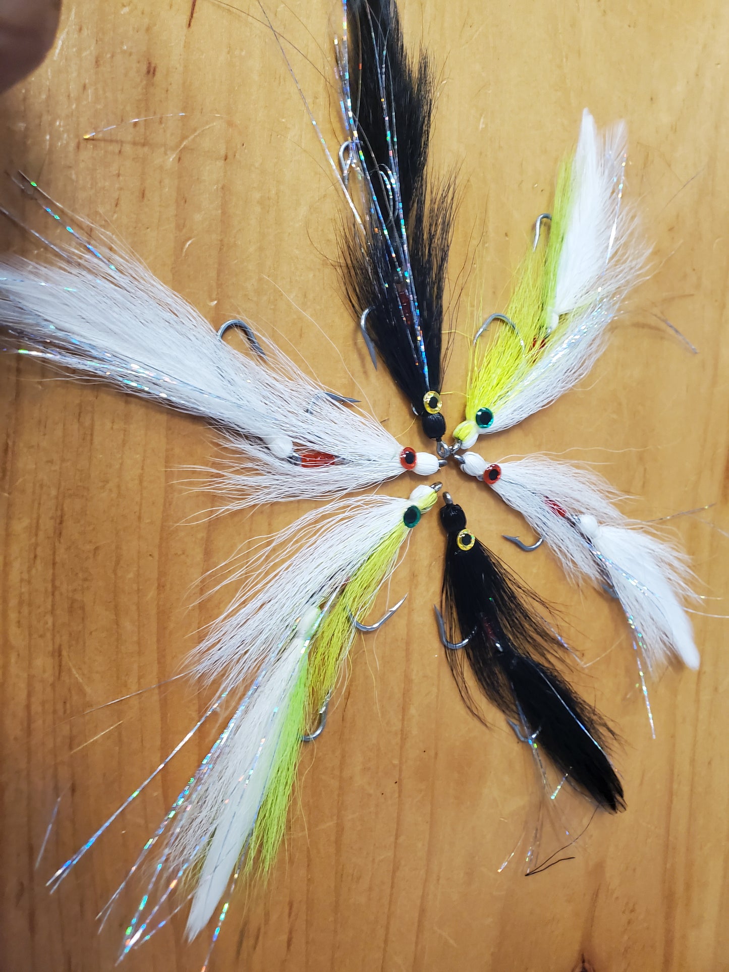 Articulated Deceiver 6 Fly Selection, Lefty's Deceiver, Articulated Deceiver Streamer Fly