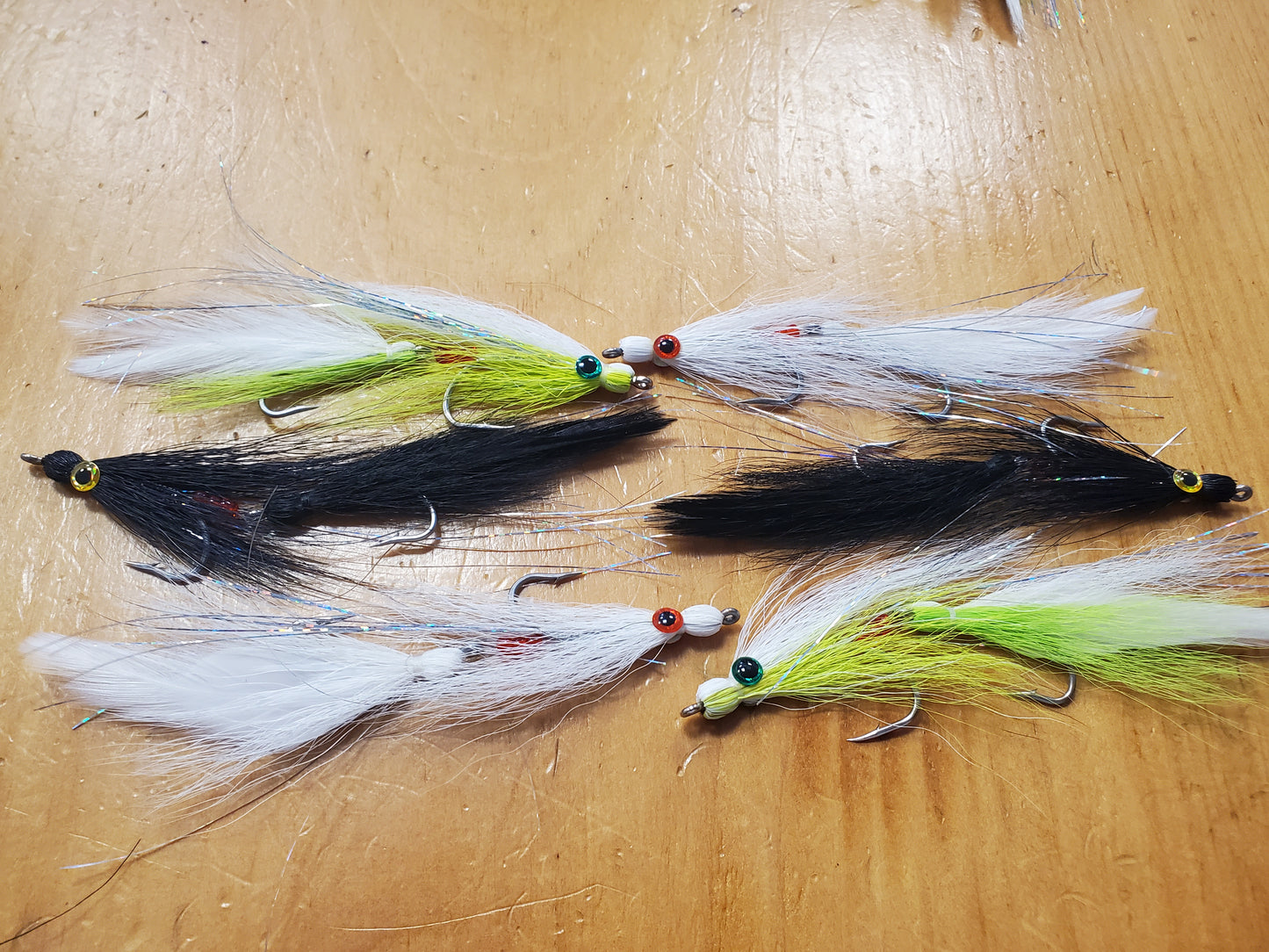 Articulated Deceiver 6 Fly Selection, Lefty's Deceiver, Articulated Deceiver Streamer Fly