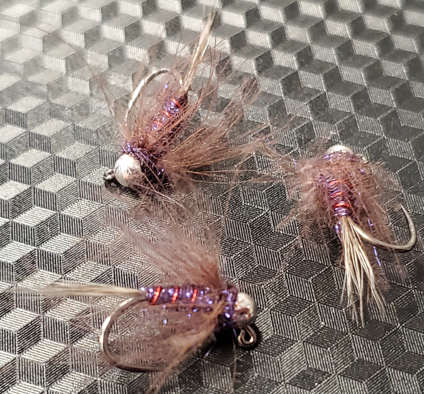 Duracell Jig Fly #16, Tungsten Bead Head Jig Fly, Duracell Trout Fly, BH Nymph