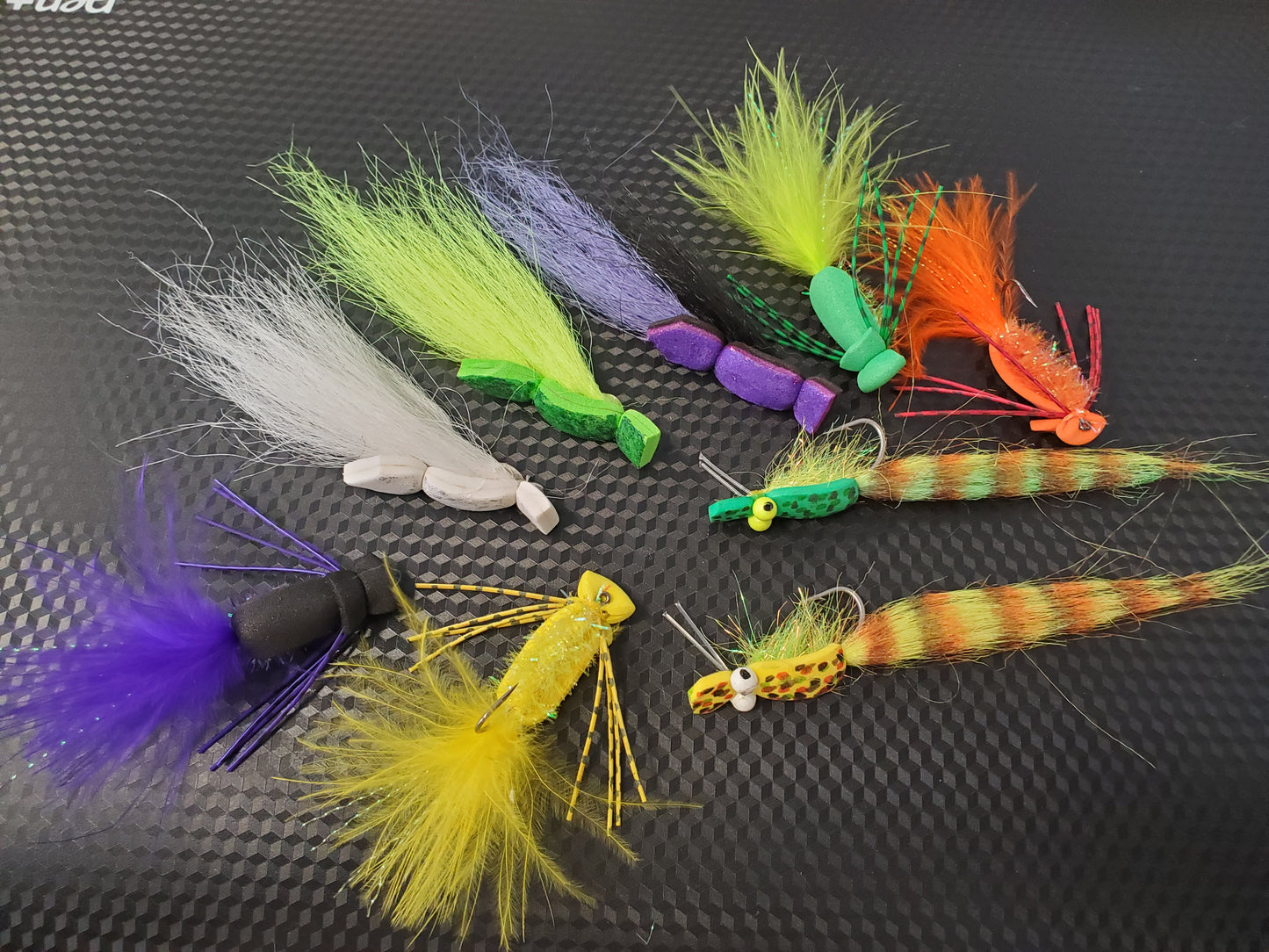 9 Gurgler Fly Selection, Garthside Gurgler Selection, Popper Fly