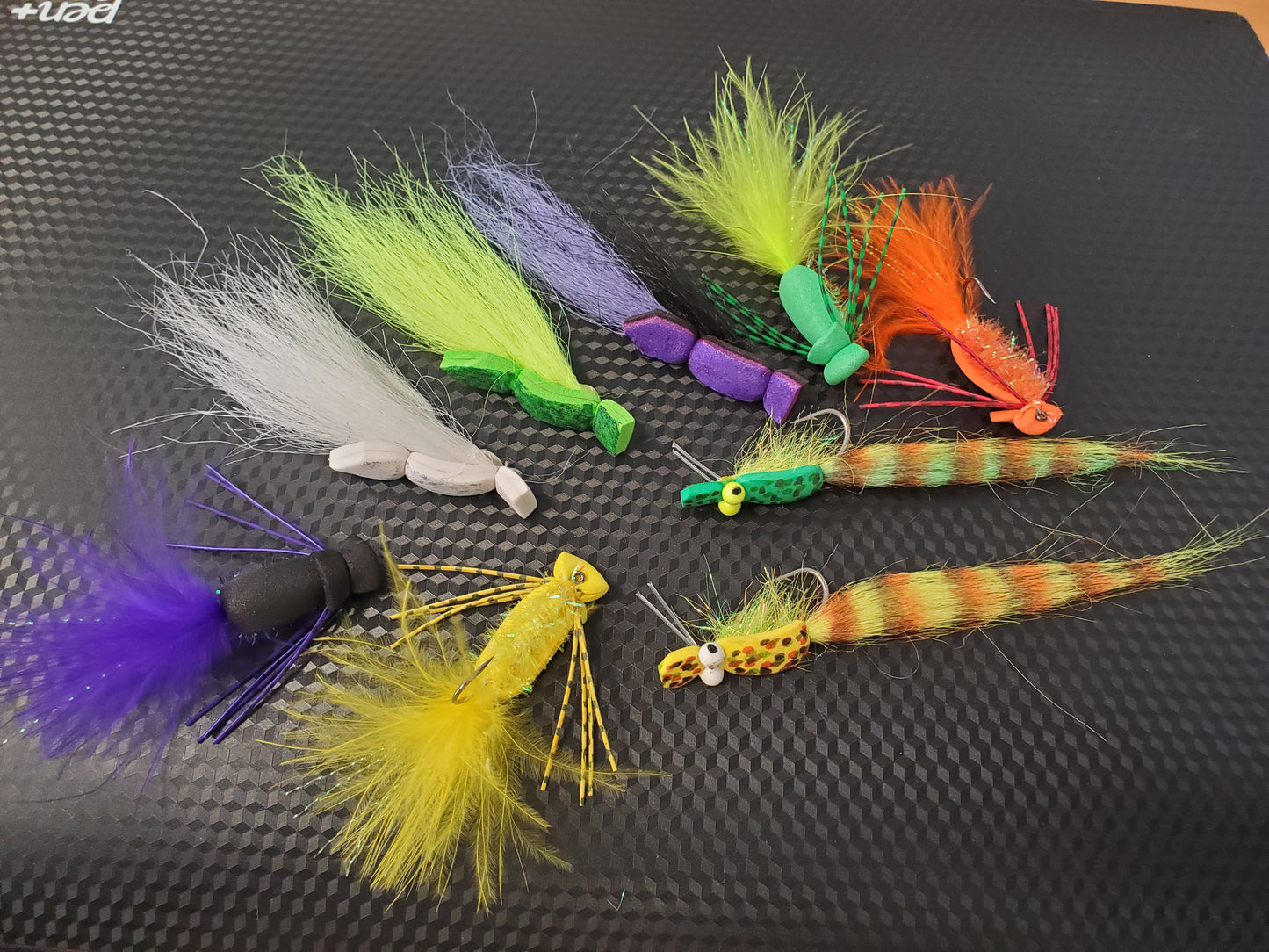 9 Gurgler Fly Selection, Garthside Gurgler Selection, Popper Fly