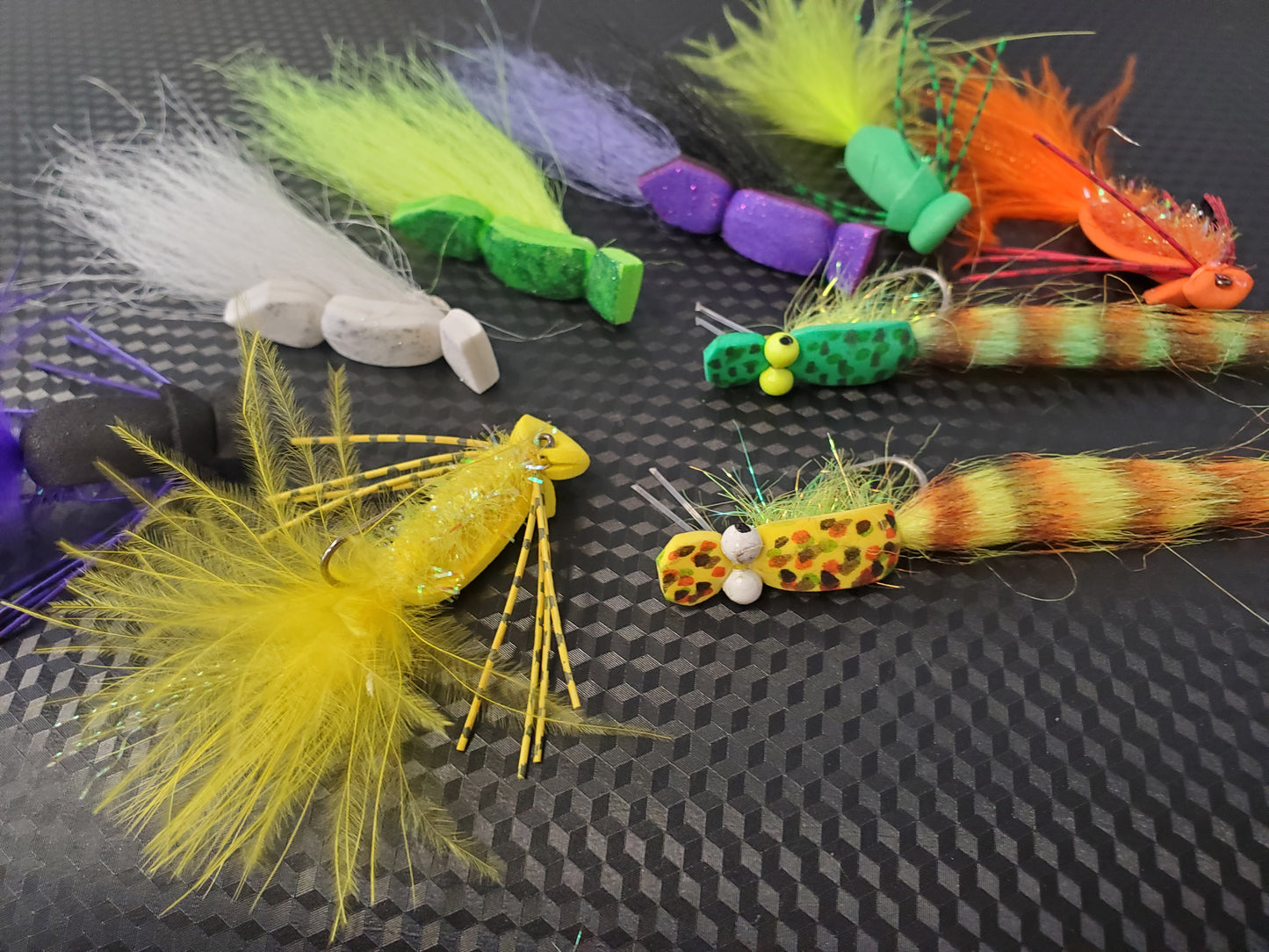 9 Gurgler Fly Selection, Garthside Gurgler Selection, Popper Fly