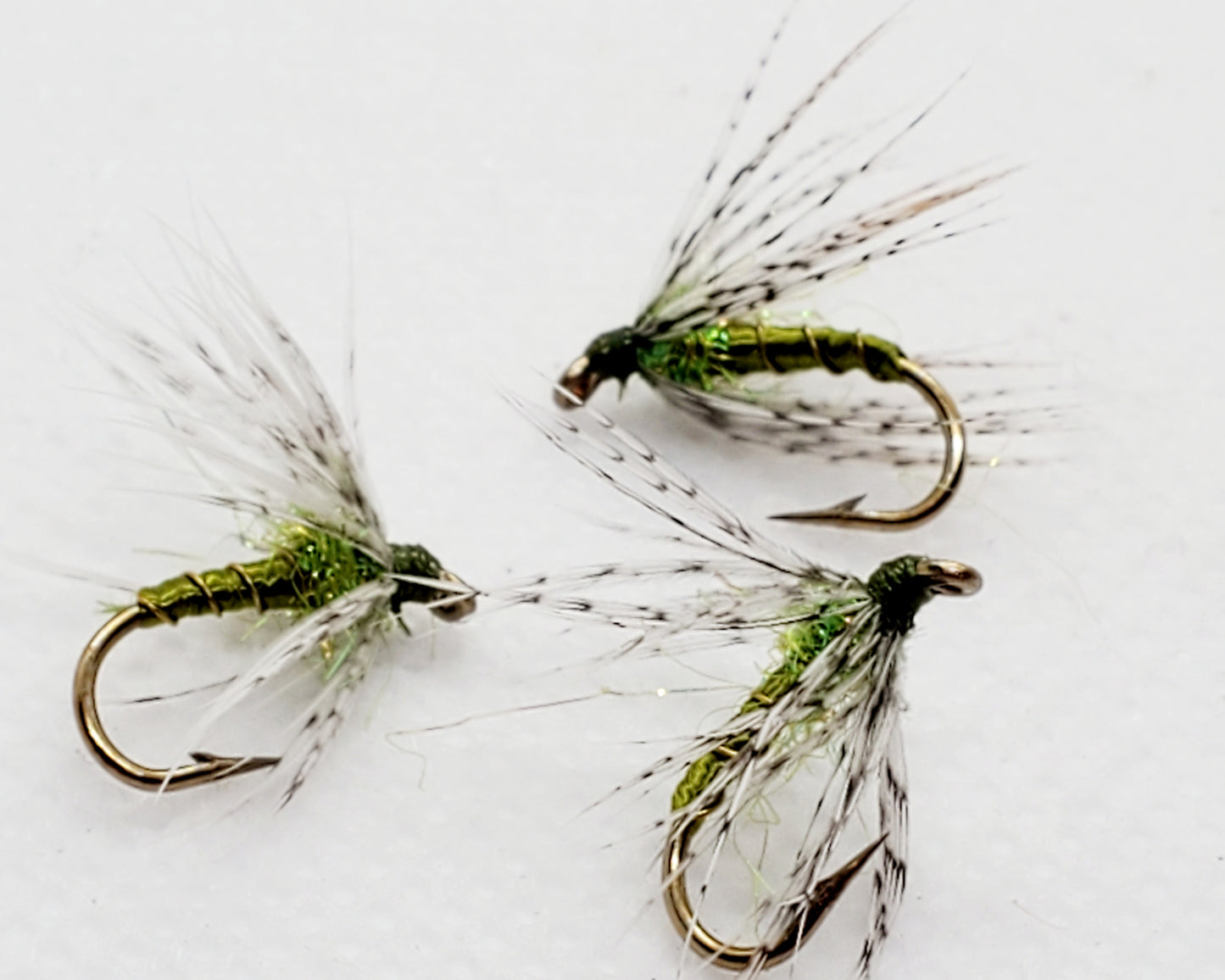 Soft Hackle Flies #12, 4 Colors, Partrige and Orange