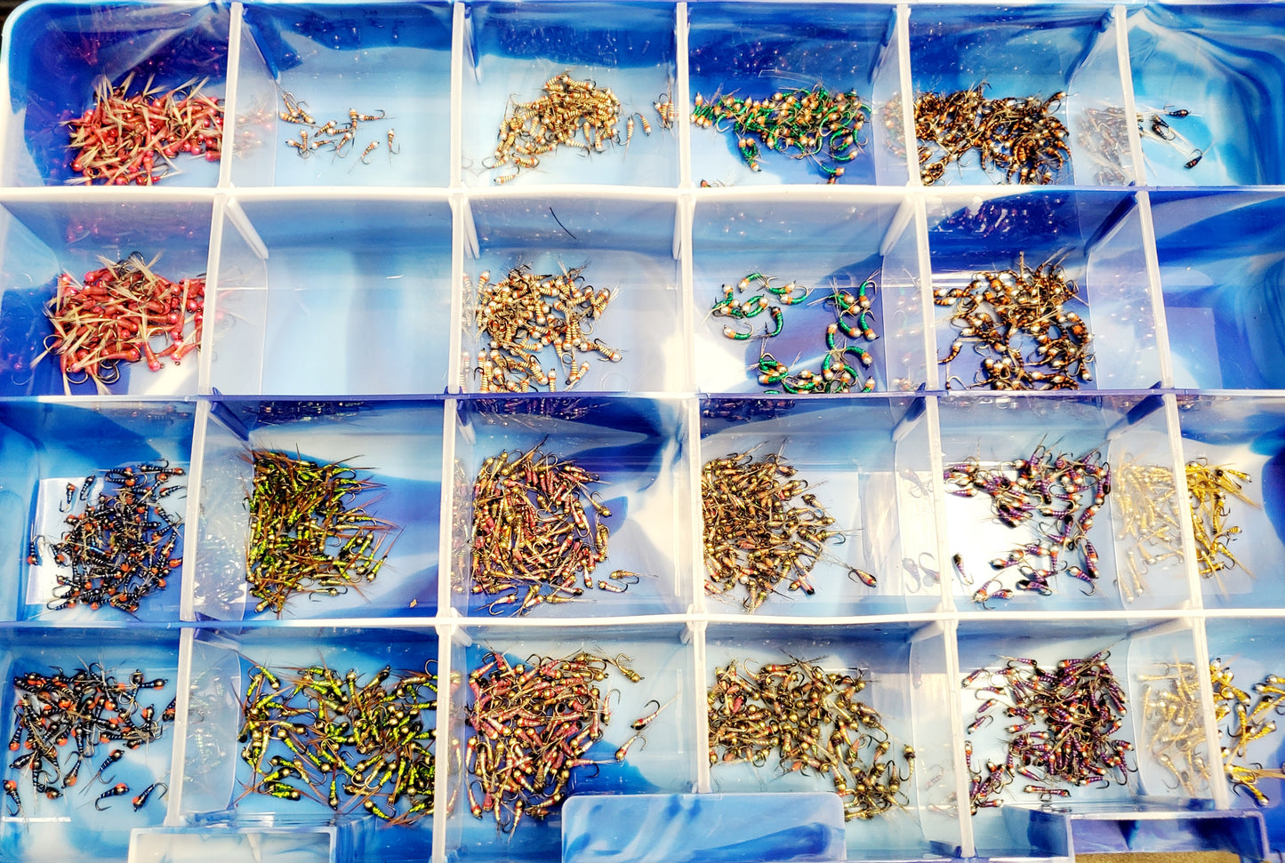 Tungsten Trout Jig Selection, 55 Tungsten Bead Trout Jigs