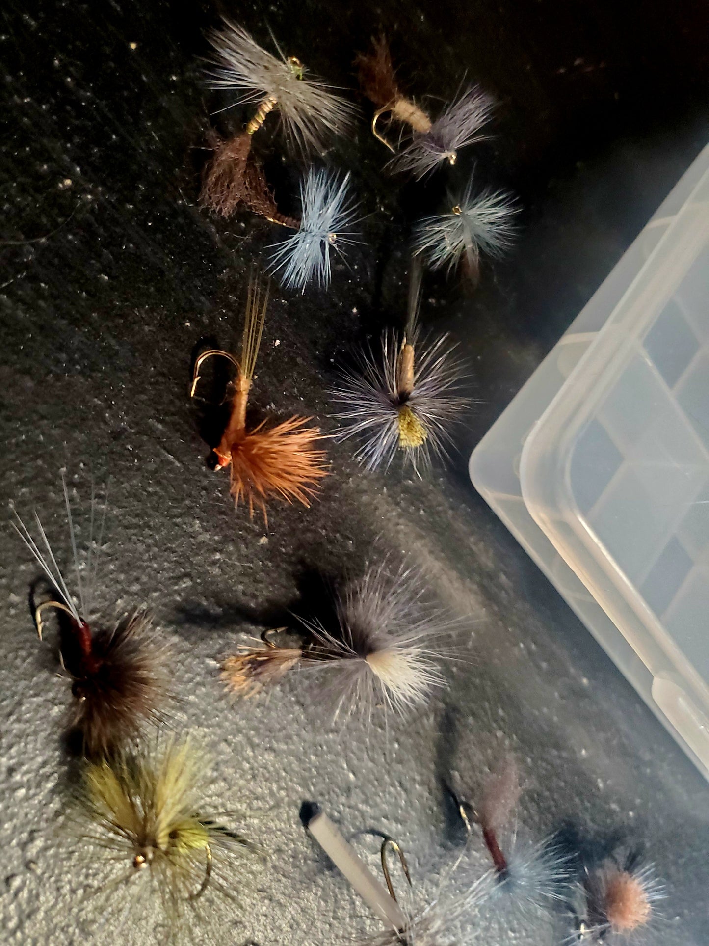 43 Trout Dry Fly Selection, Capt. Ken's Upper Delaware Dry Fly Selection, Trout Fly Selection