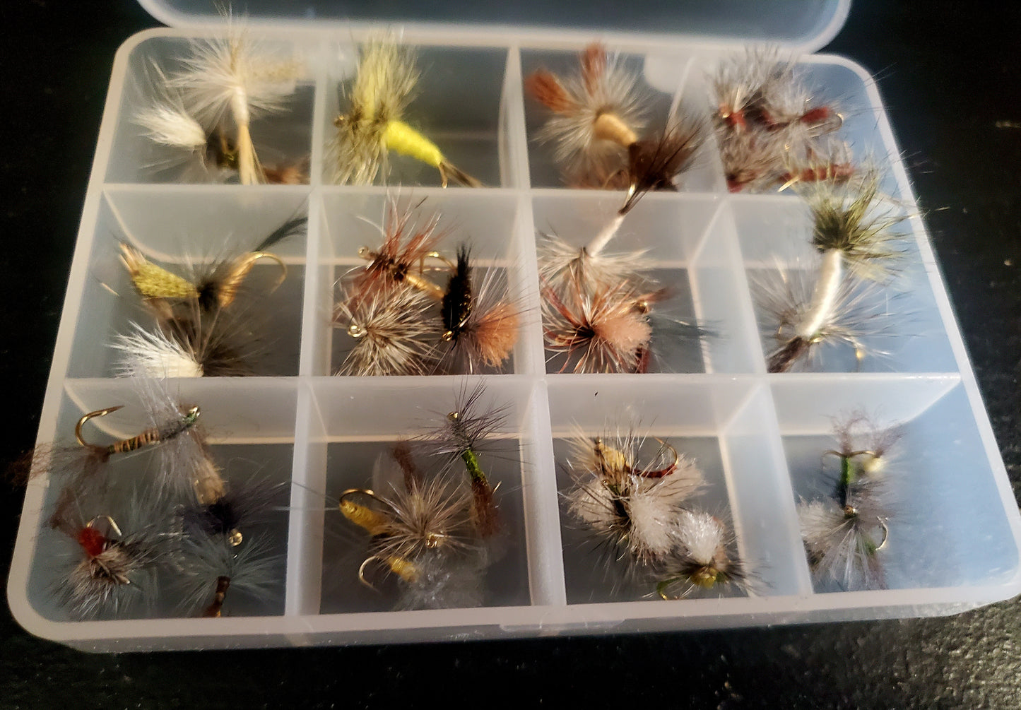 43 Trout Dry Fly Selection, Capt. Ken's Upper Delaware Dry Fly Selection, Trout Fly Selection