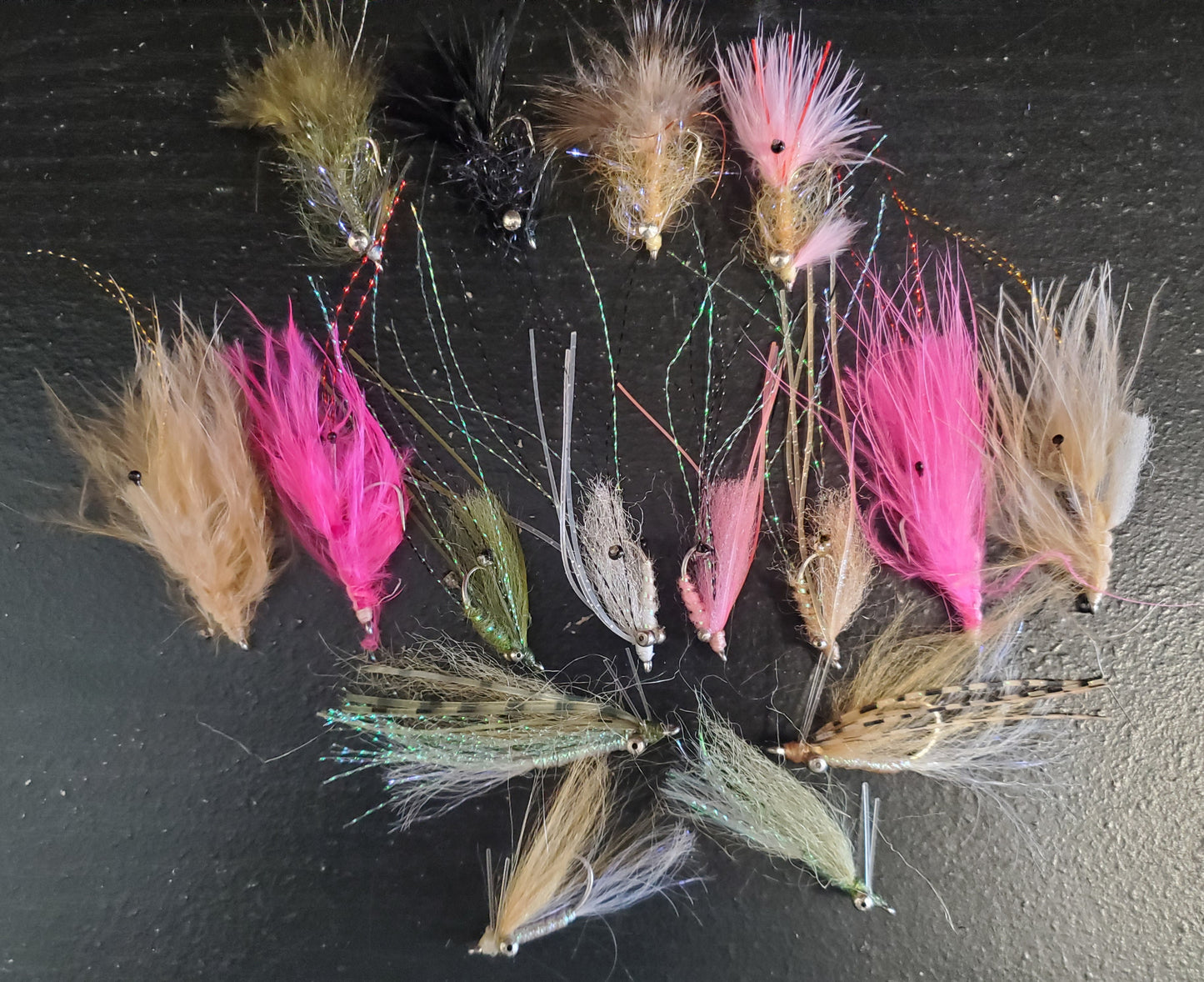18 Flats Shrimp Fly Selection, Shrimp Fly, Flats Fishing Fly Selection