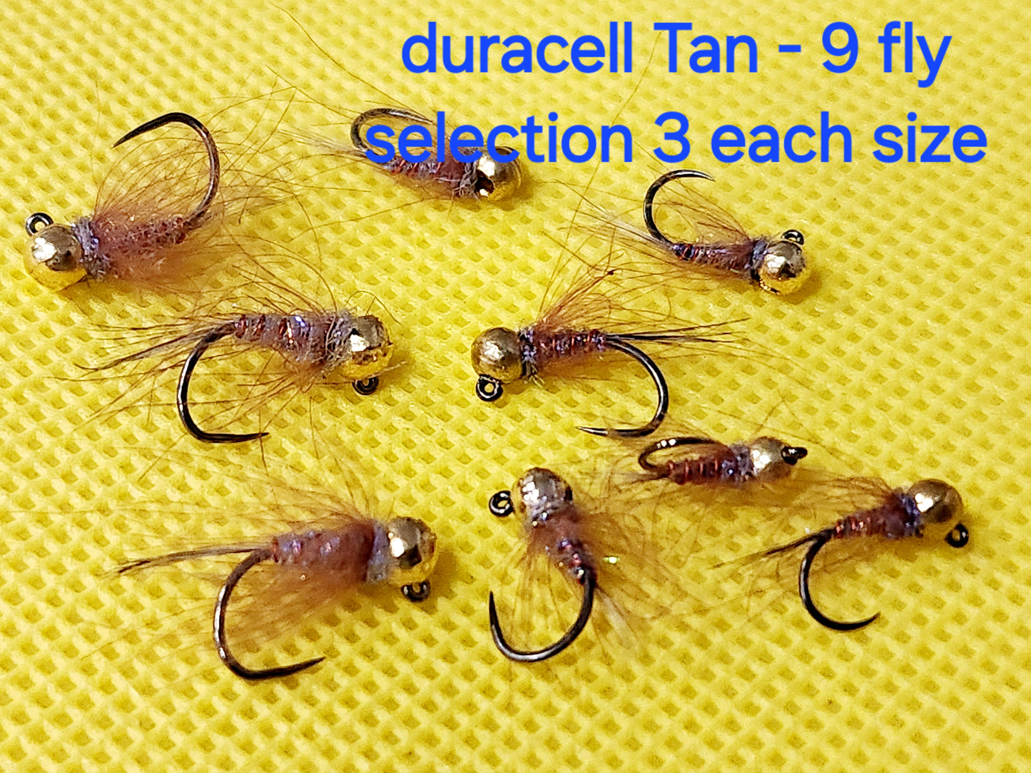 Duracell Jig Fly, Tungsten Bead Head Duracell Trout Fly, 3 colors,#14, #16, #18