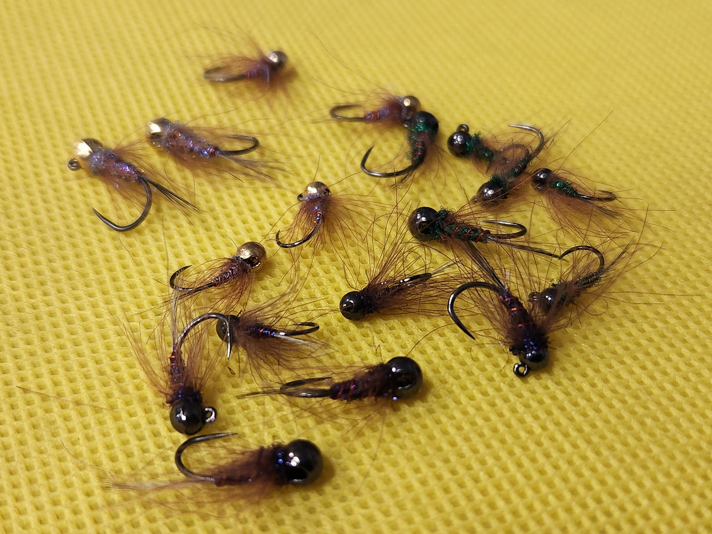 Duracell Jig Fly, Tungsten Bead Head Duracell Trout Fly, 3 colors,#14, #16, #18