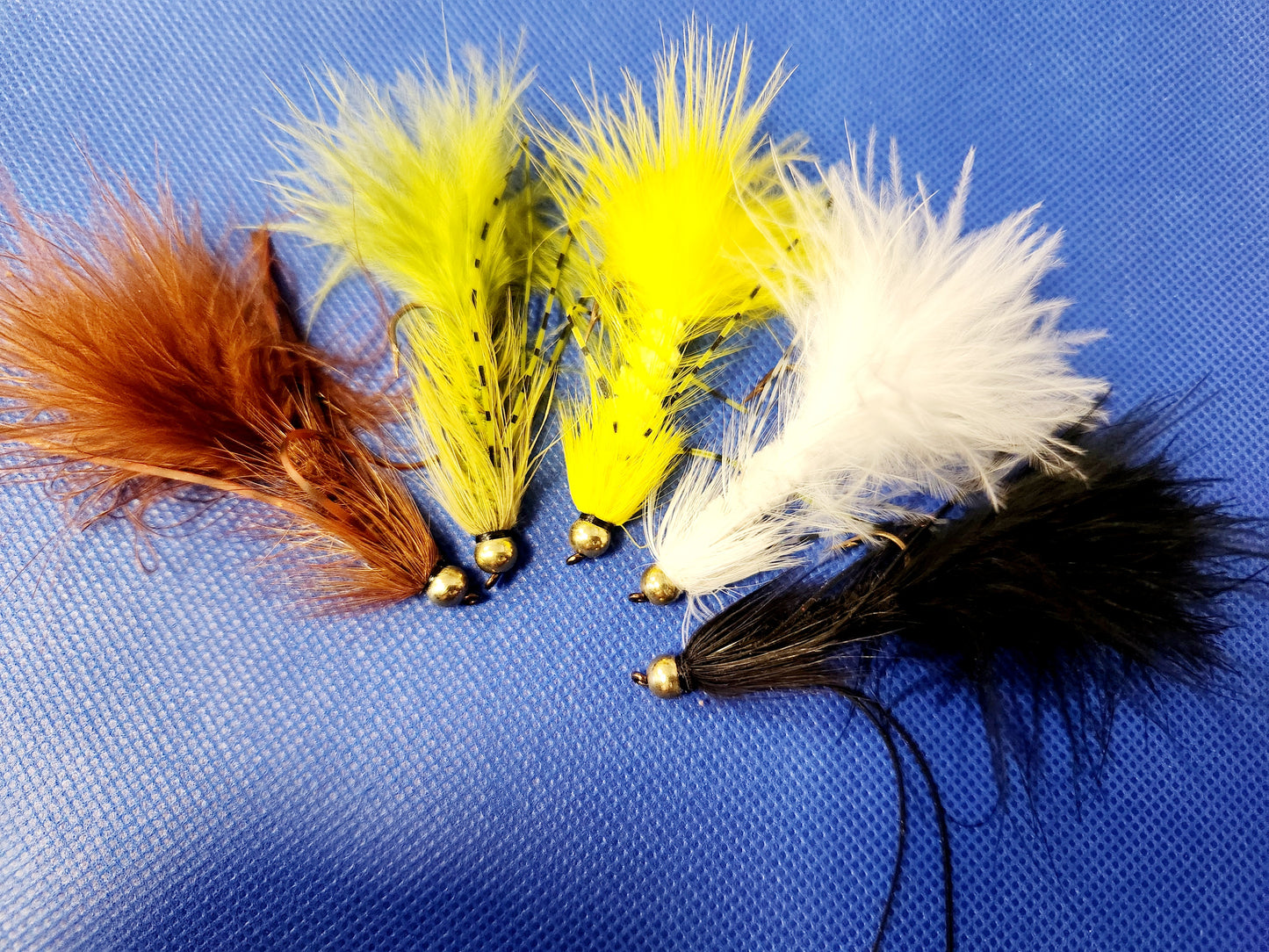 5 Bead Head Rubber Leg Wooly Bugger, 5 Wooly Bugger