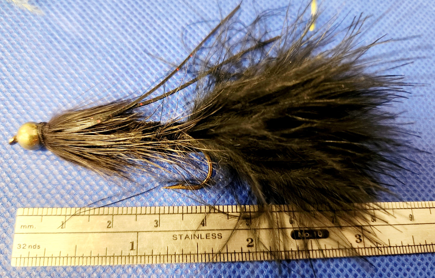 5 Bead Head Rubber Leg Wooly Bugger, 5 Wooly Bugger