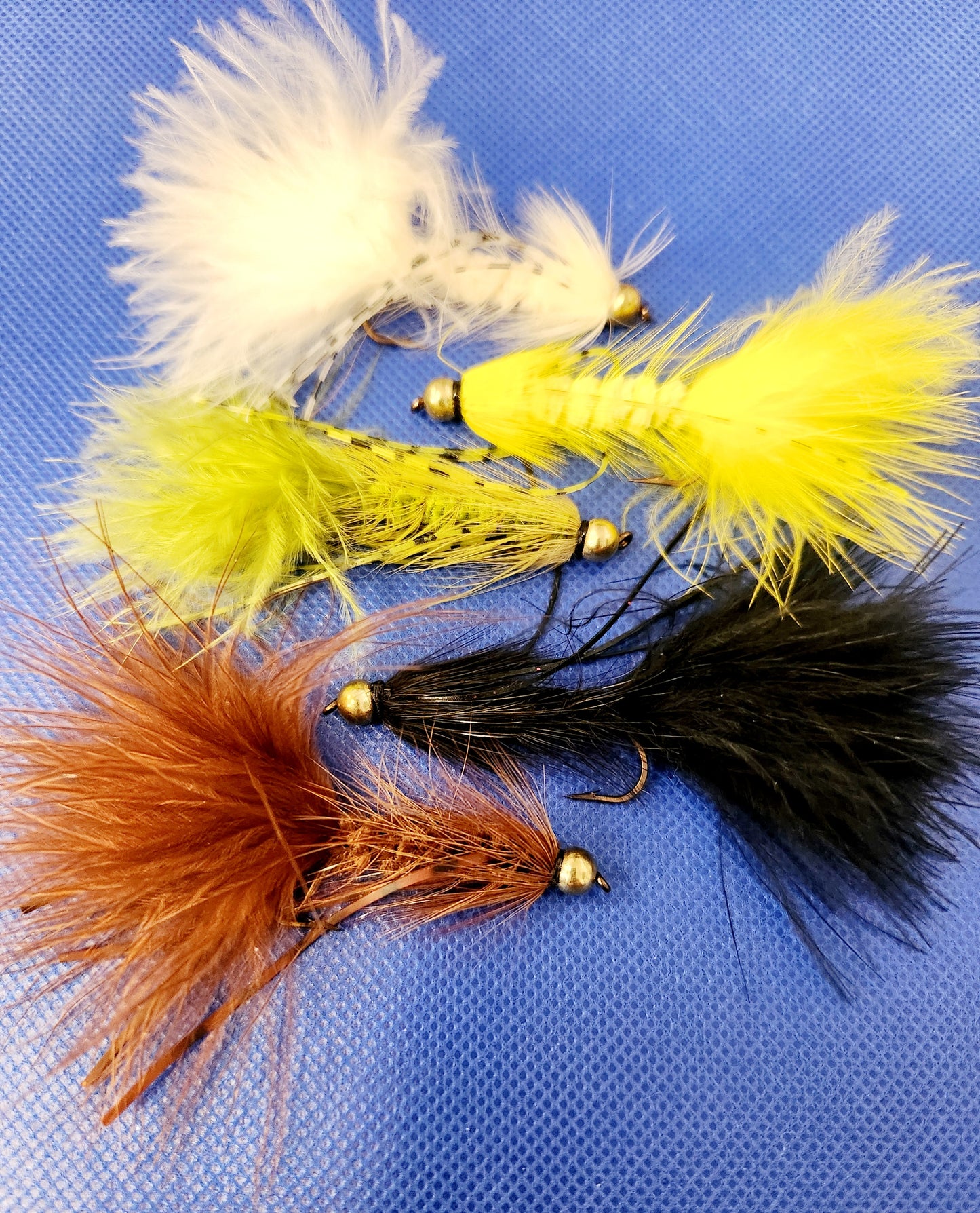 5 Bead Head Rubber Leg Wooly Bugger, 5 Wooly Bugger