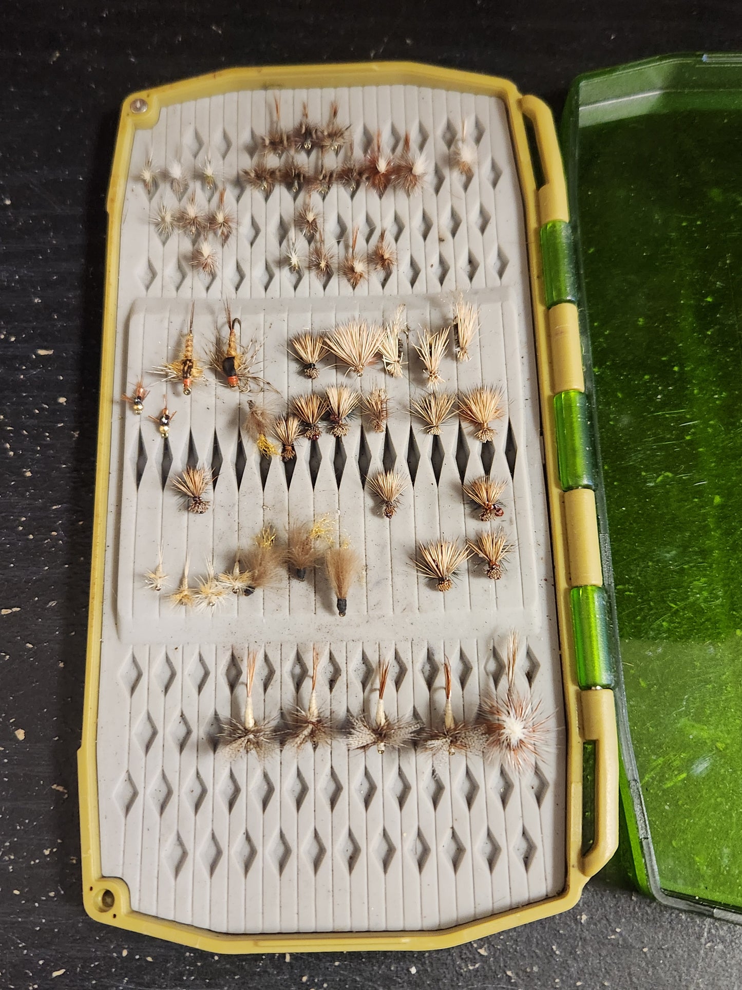 Loaded Fly Box, Umpqua Silicon Box,  full of flies 50+