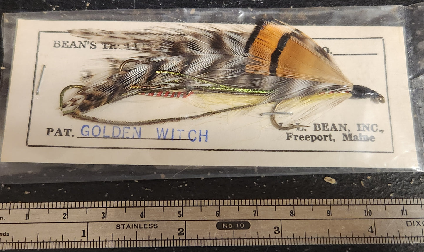 Vintage Golden Witch Trolling Fly, Golden Witch Tandem Streamer Fly