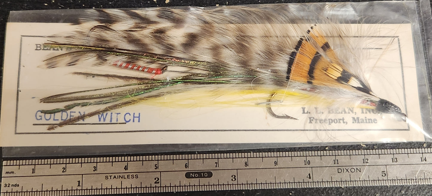 Vintage Golden Witch Trolling Fly, 5" Golden Witch Tandem Streamer Fly