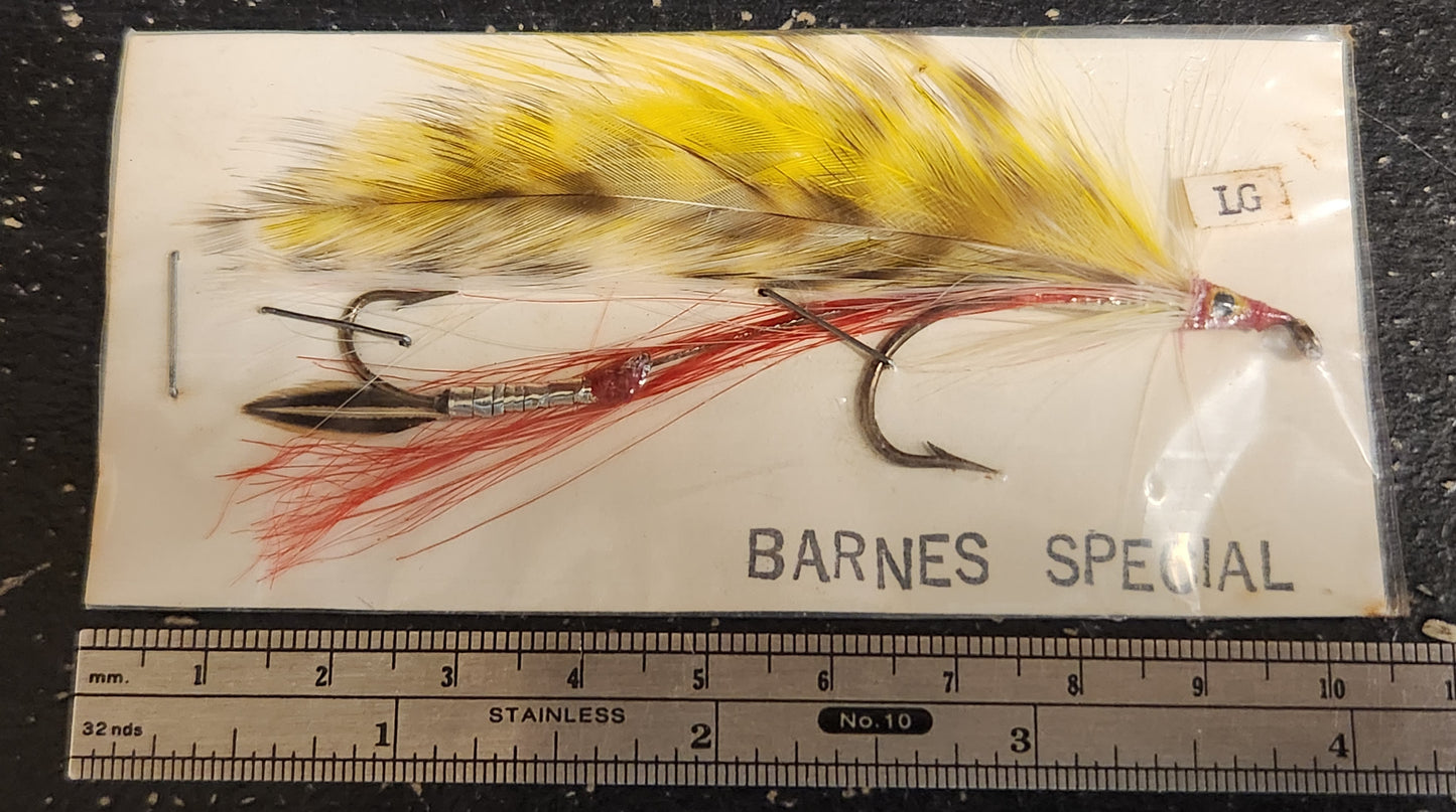 Vintage Barnes Special Trolling Fly 4", Barnes SpecialTandem Streamer Fly