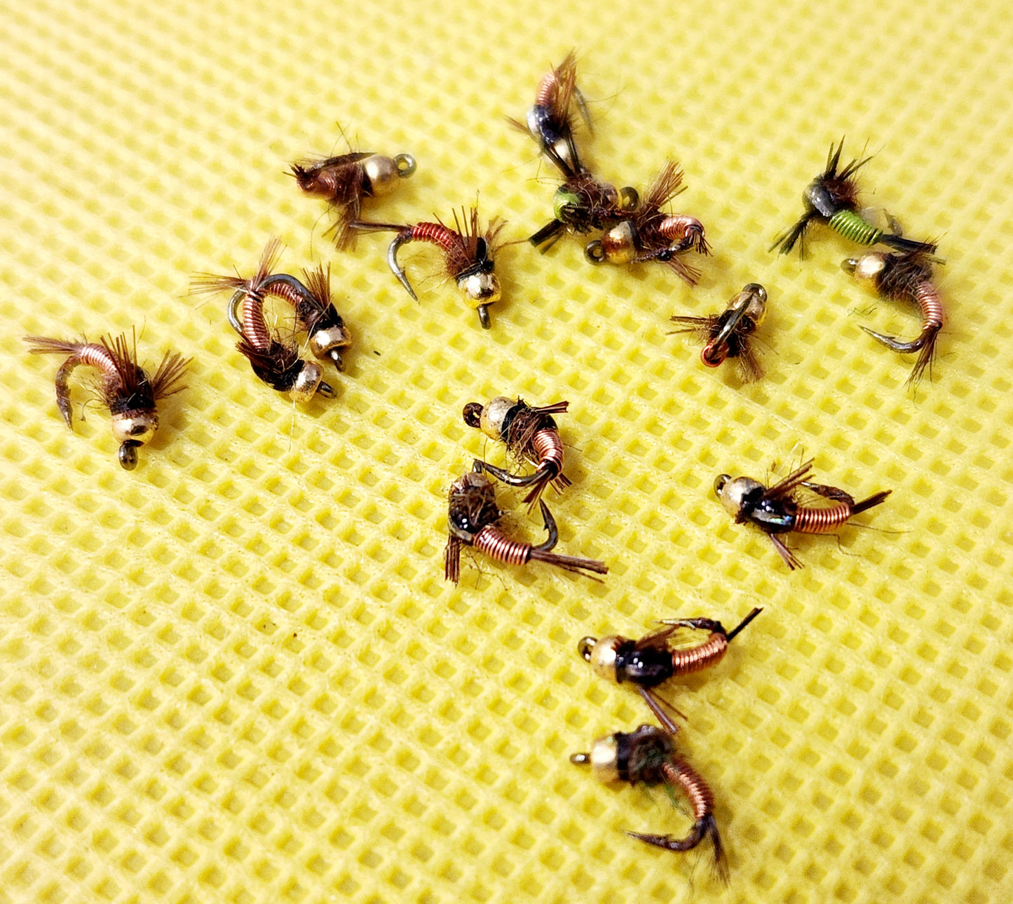 16 Bead Head Copper John Emerger Nymphs #18