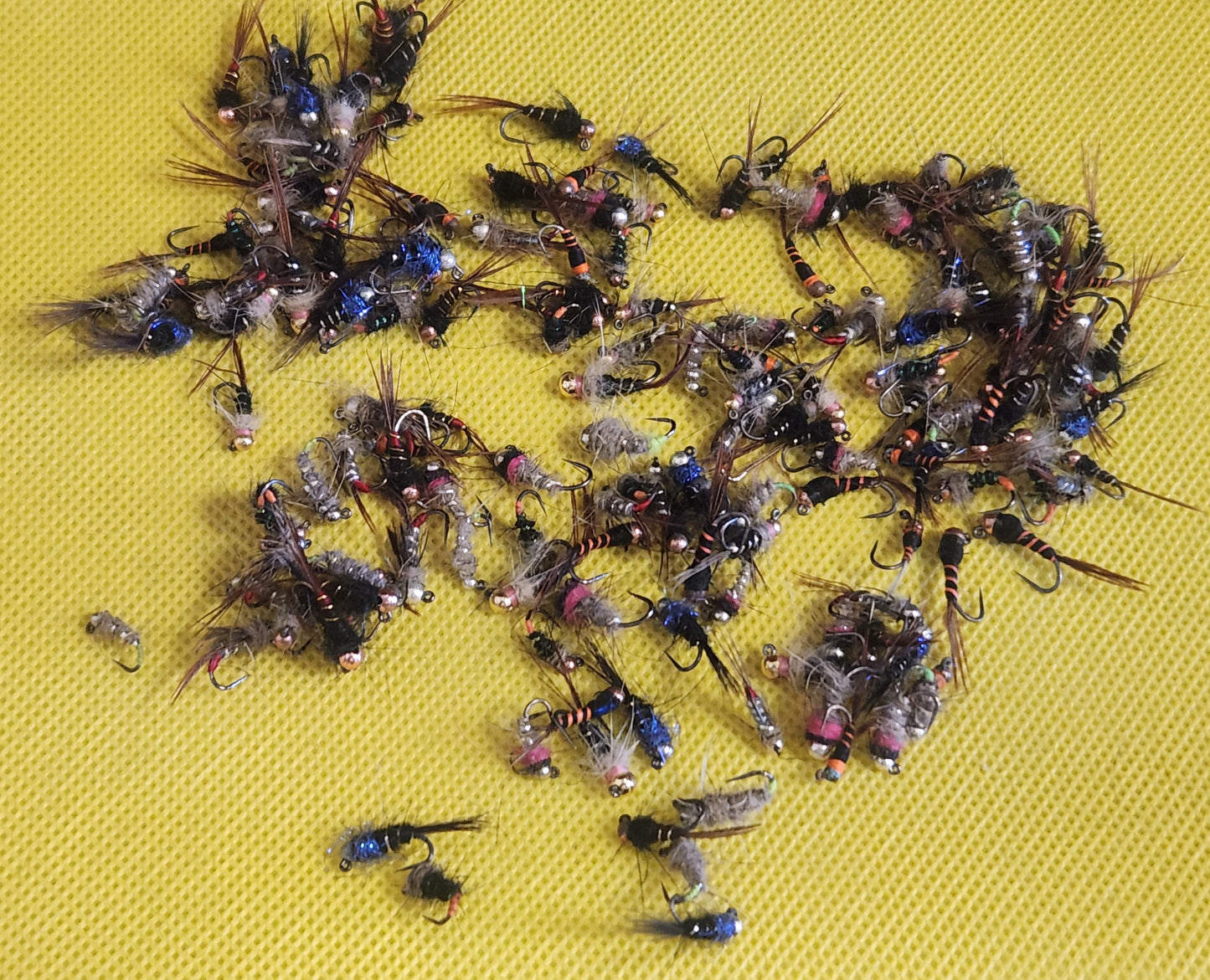 12 Tungsten Bead Trout Jig Selection, 12 Trout Jigs, Trout Jig Closeout Lot