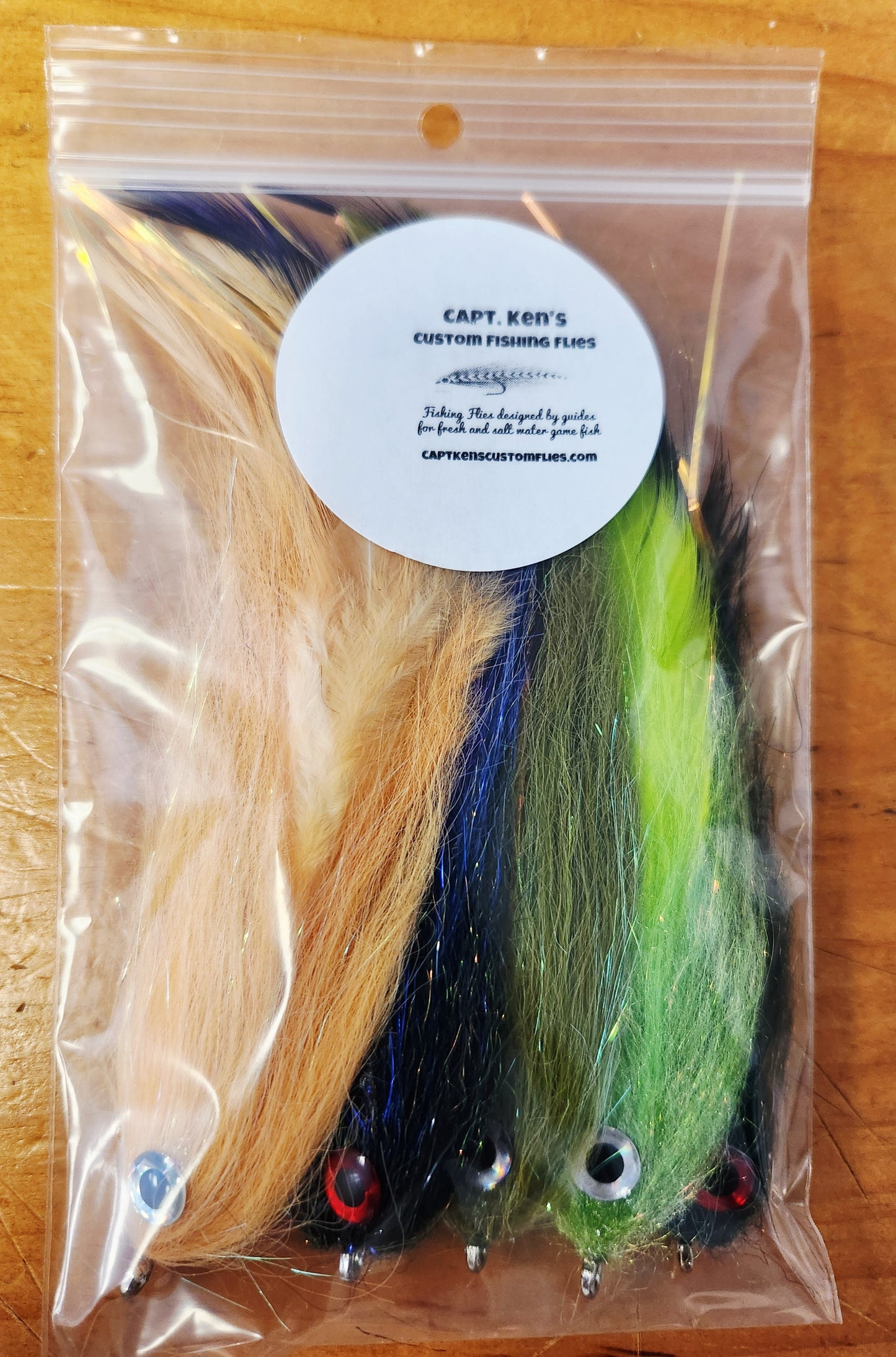 GT Delight Fly, Big Game Fly Pattern. 6" Baitfish Fly