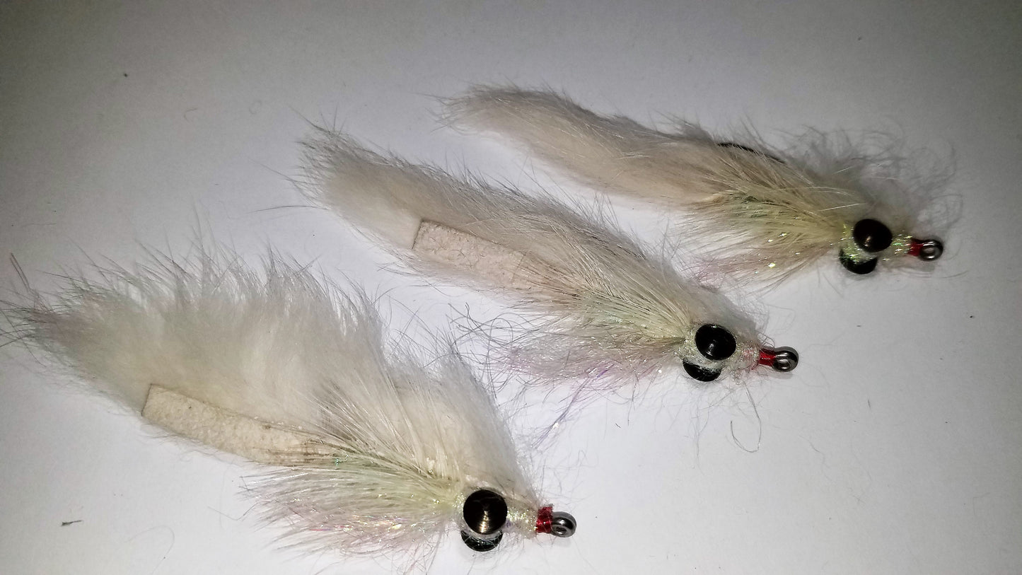 White Bait Streamer Fly, Saltwater White Bait, Fresh Water White Bait, Schminnow Fly