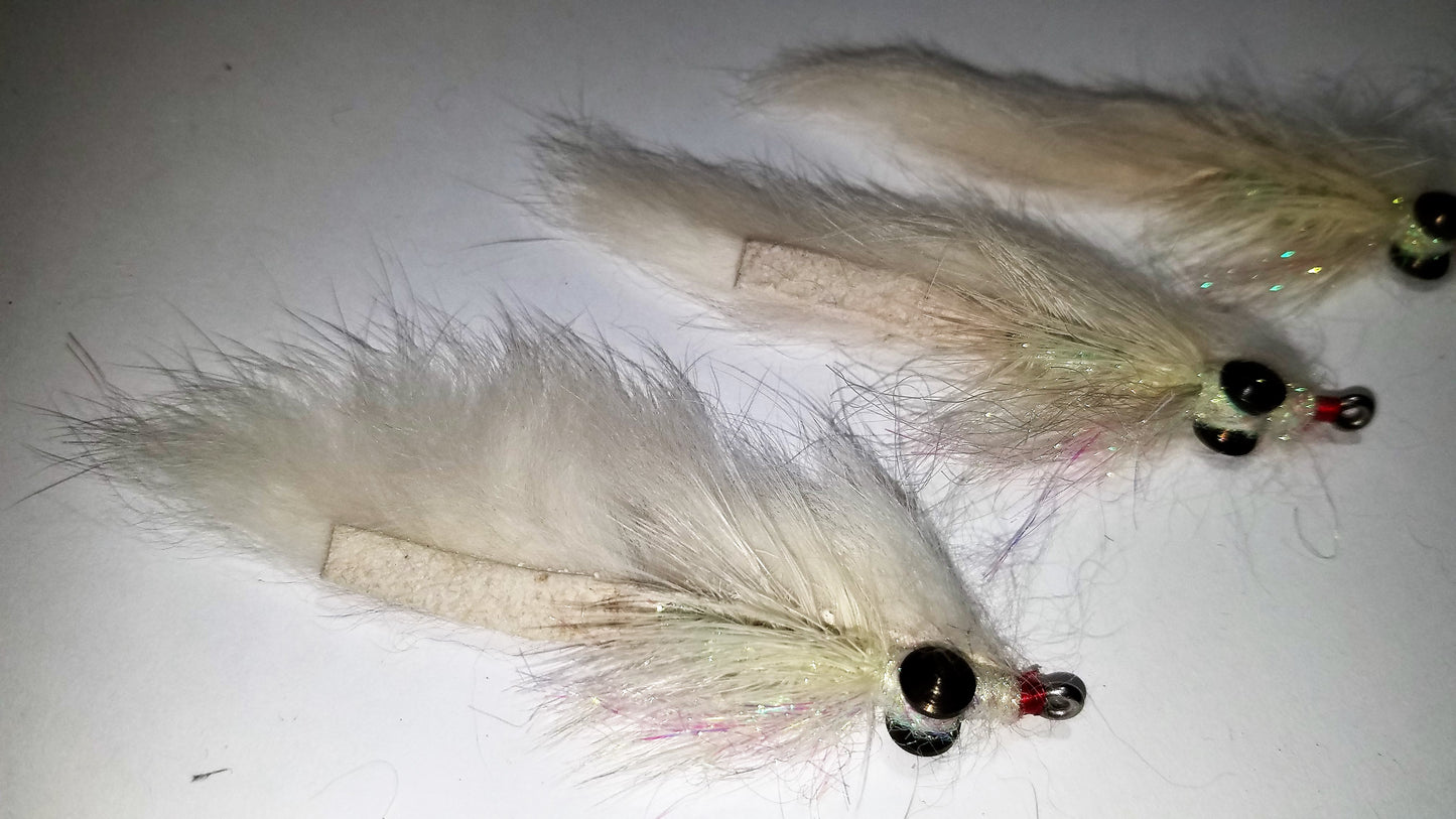 White Bait Streamer Fly, Saltwater White Bait, Fresh Water White Bait, Schminnow Fly