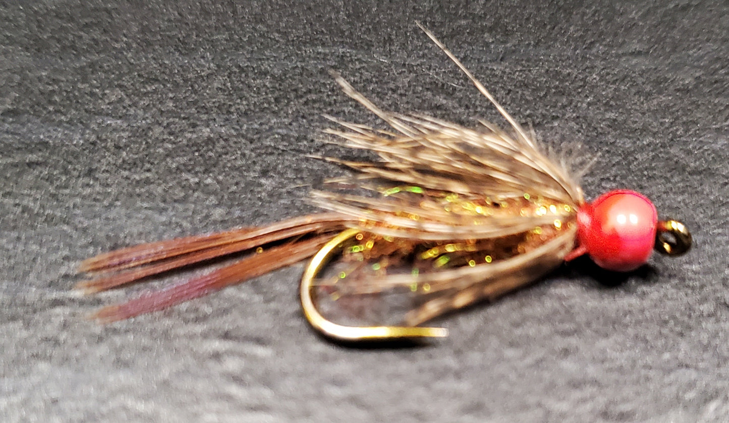 Ken's Red Head Strymph SELECTION, Bead Head Nymph SELECTION, 6 BH Nymphs, BH Wet Fly, Wet Fly