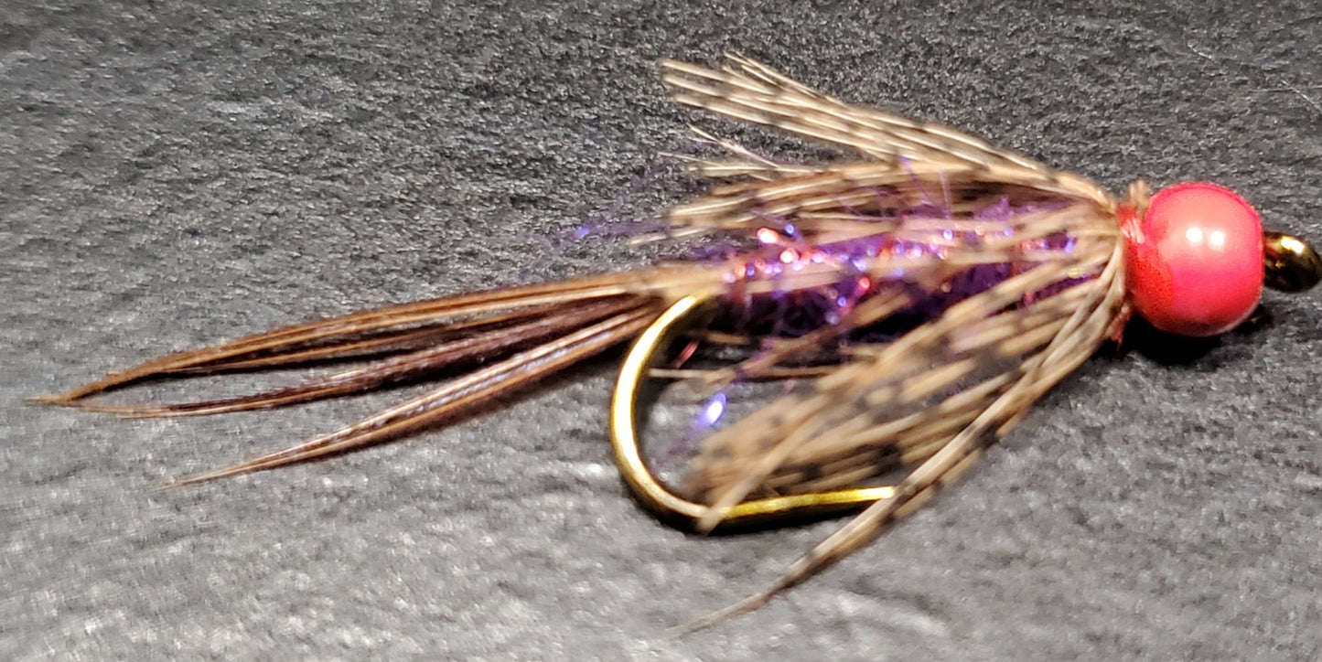 Ken's Red Head Strymph SELECTION, Bead Head Nymph SELECTION, 6 BH Nymphs, BH Wet Fly, Wet Fly