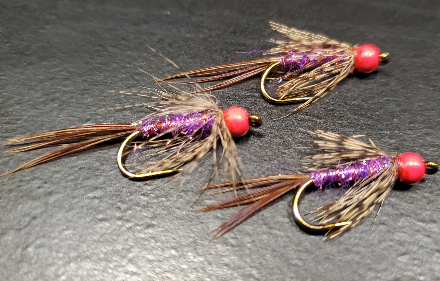 Ken's Red Head Strymph SELECTION, Bead Head Nymph SELECTION, 6 BH Nymphs, BH Wet Fly, Wet Fly