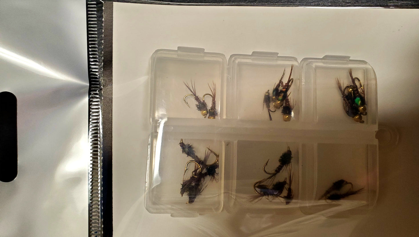 20 Pheasant Tail Selection, 10 Bead Heads, 10 Non Bead Pheasant Tail