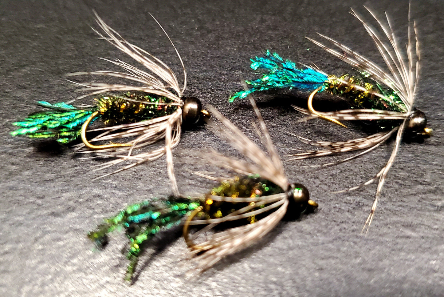 Isonychia Soft Hackle Nymph, Bead Head Isonychia Nymph, Baxter house Isonychia Nymph