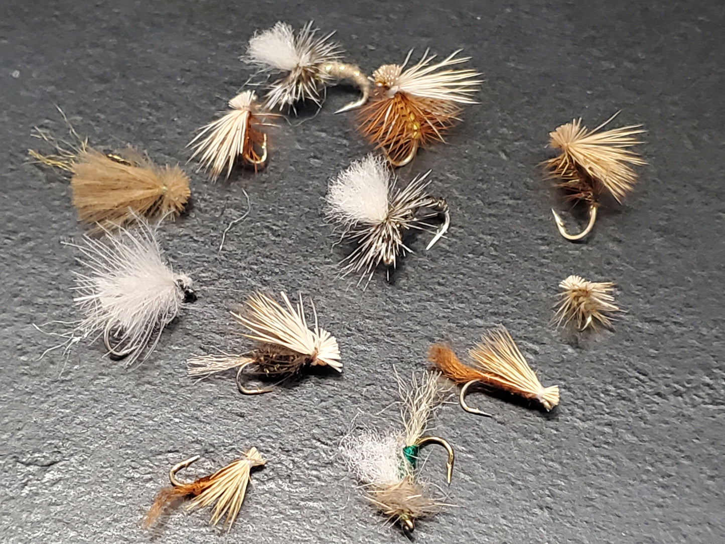 Dozen Mixed Caddis Dry Flies, 12 Fly Caddis Selection
