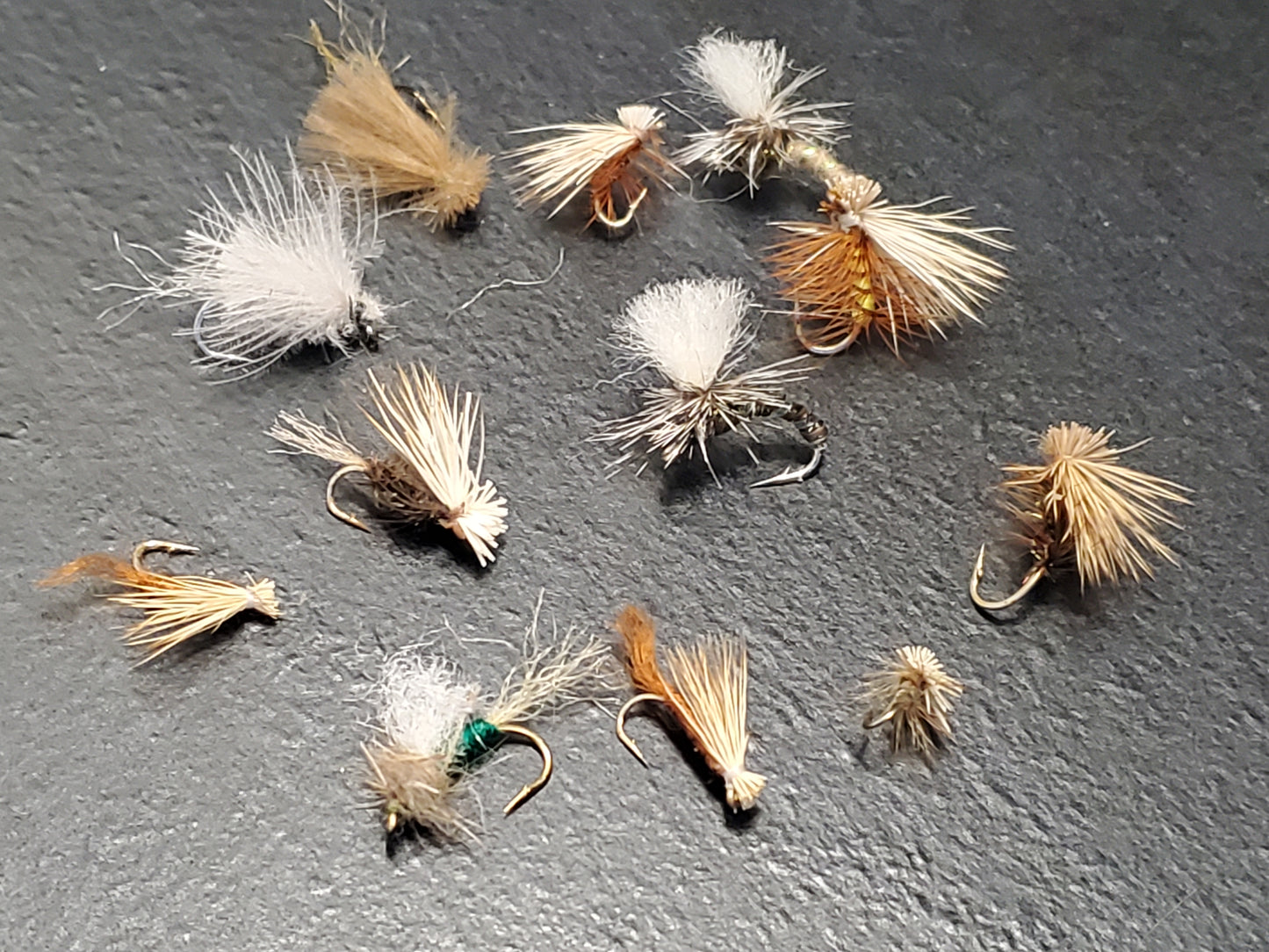 Dozen Mixed Caddis Dry Flies, 12 Fly Caddis Selection