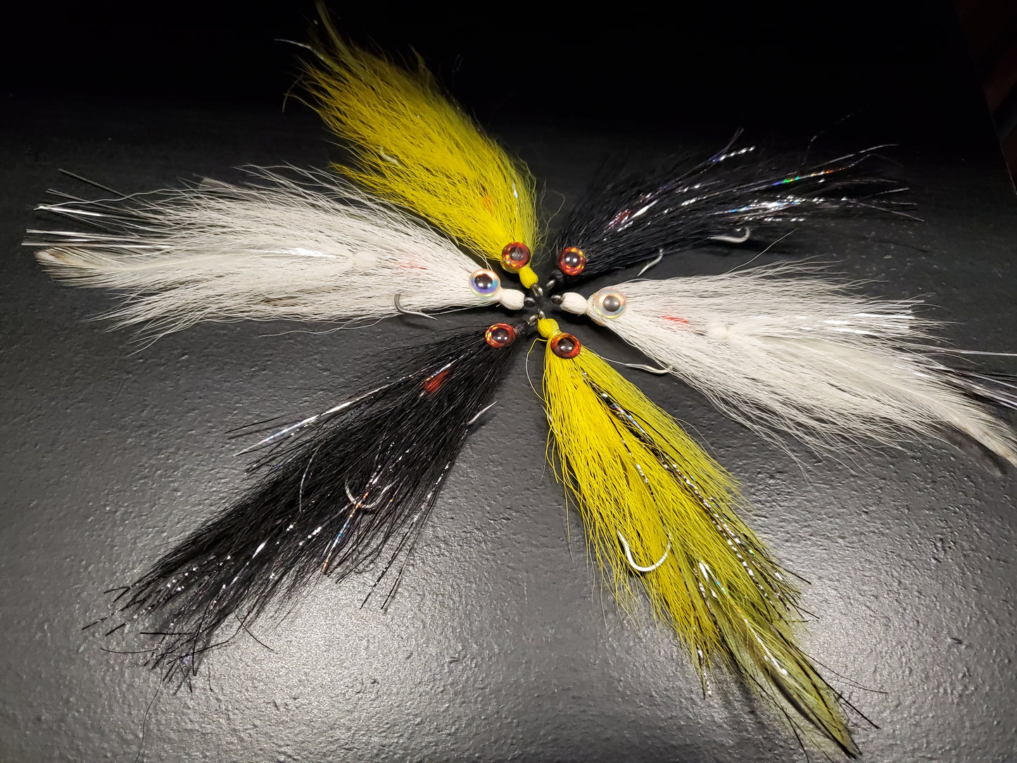 Articulated Deceiver 6 Fly Selection, Lefty's Deceiver, Articulated Deceiver Streamer Fly
