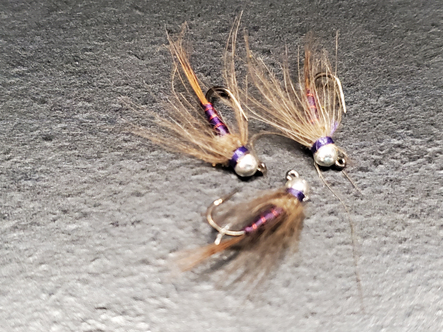 Tungsten Bead CDC Trout Jigs, Jig Fly, Jig Flies, Bead Head Nymphs