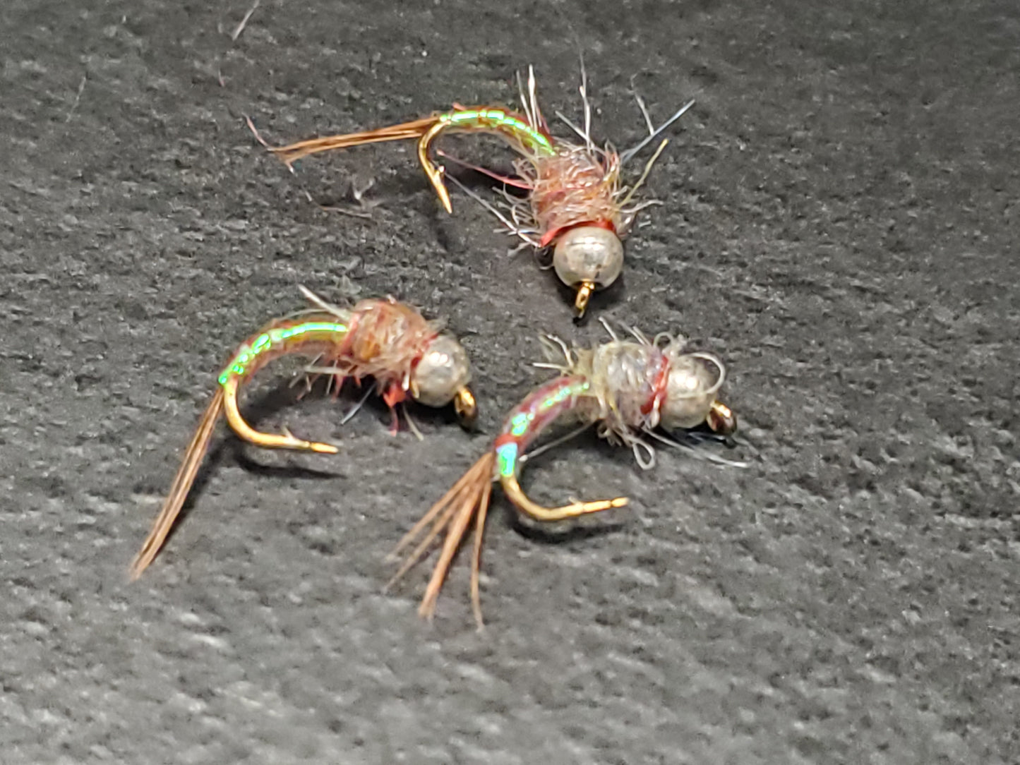 Tungsten Bead Rainbow Warrior, Rainbow Warrior Nymph, Tungsten Bead Nymph #16- #20