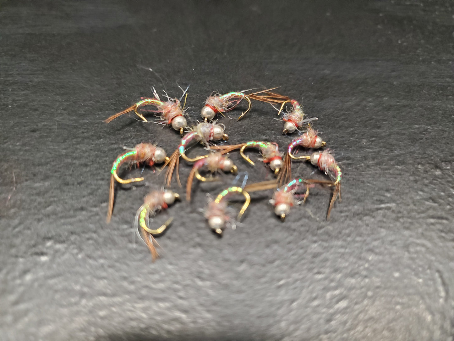 Tungsten Bead Rainbow Warrior, Rainbow Warrior Nymph, Tungsten Bead Nymph #16- #20