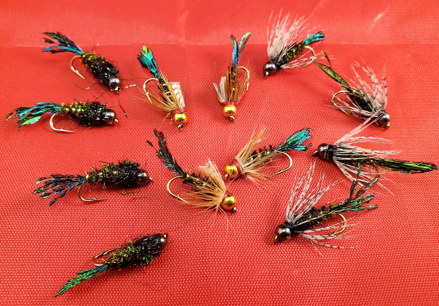 Ken's Isonychia Nymph Selection, Ken's Isonychia Nymph Dozen, Bead Head Isonychia Nymph