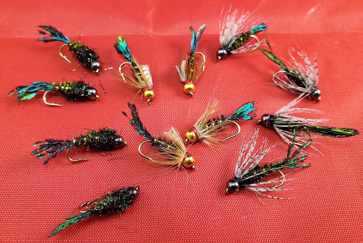 Ken's Isonychia Nymph Selection, Ken's Isonychia Nymph Dozen, Bead Head Isonychia Nymph
