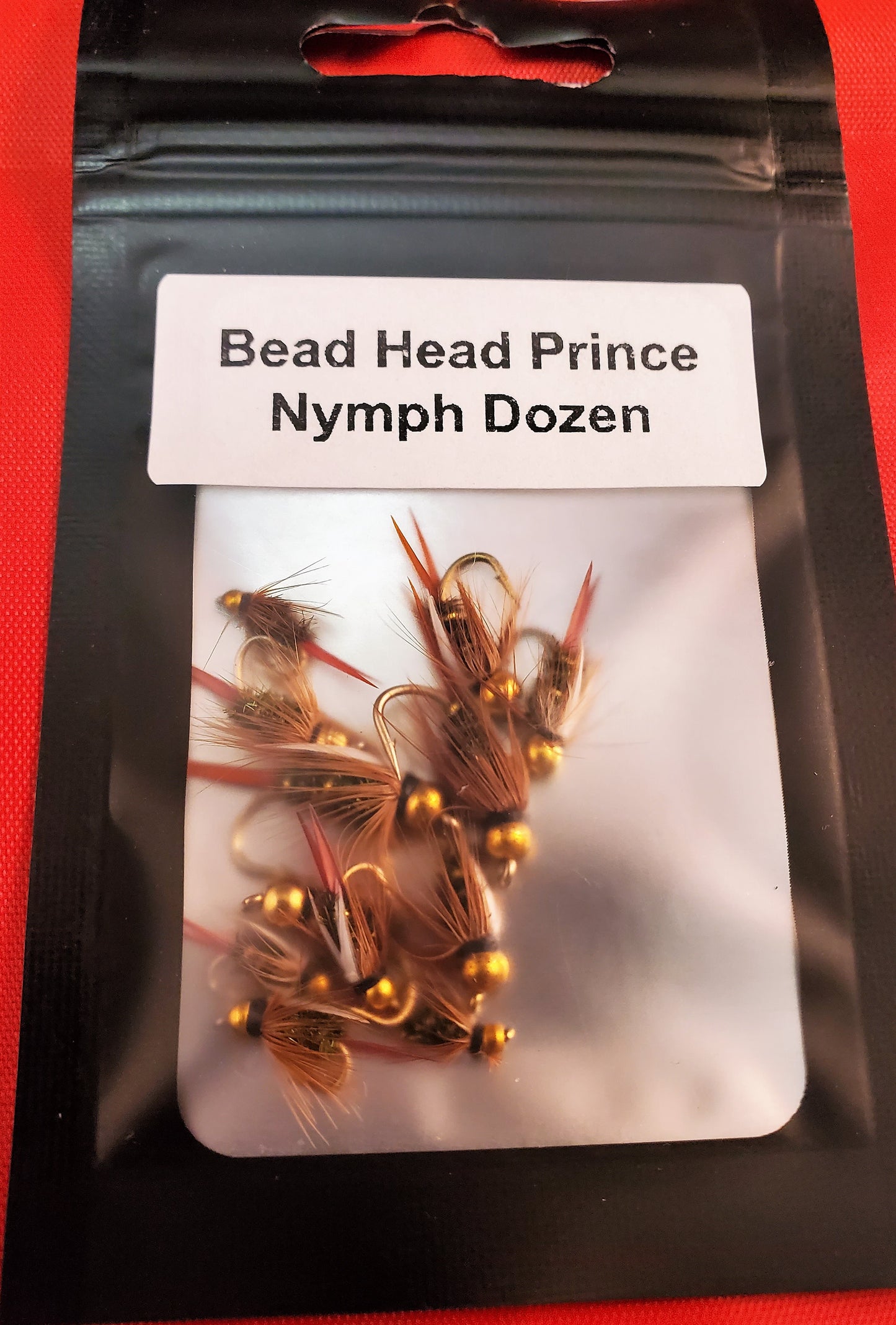 Bead Head Prince Nymph Selection, Bead Head Prince Nymph Mixed DOZEN
