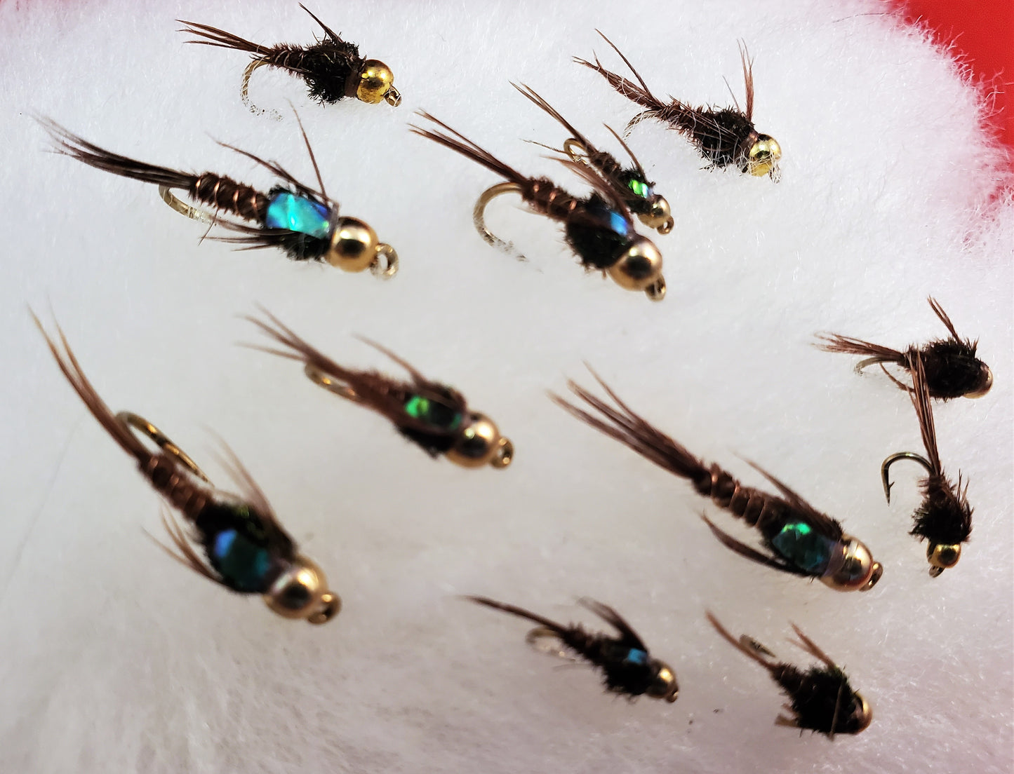 Bead Head Pheasant Tail Selection, Bead Head Pheasant Tail- ONE DOZEN