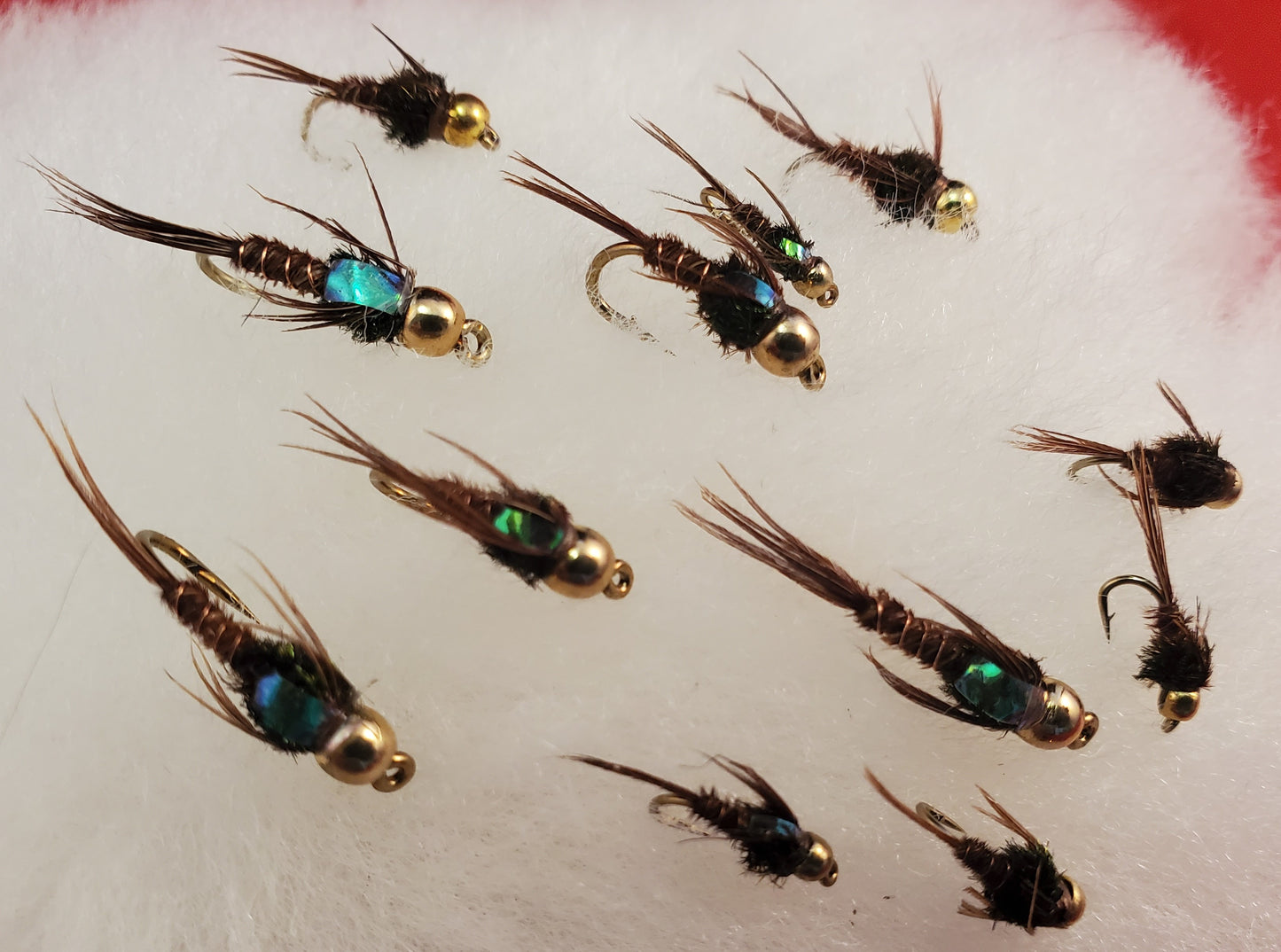 Bead Head Pheasant Tail Selection, Bead Head Pheasant Tail- ONE DOZEN