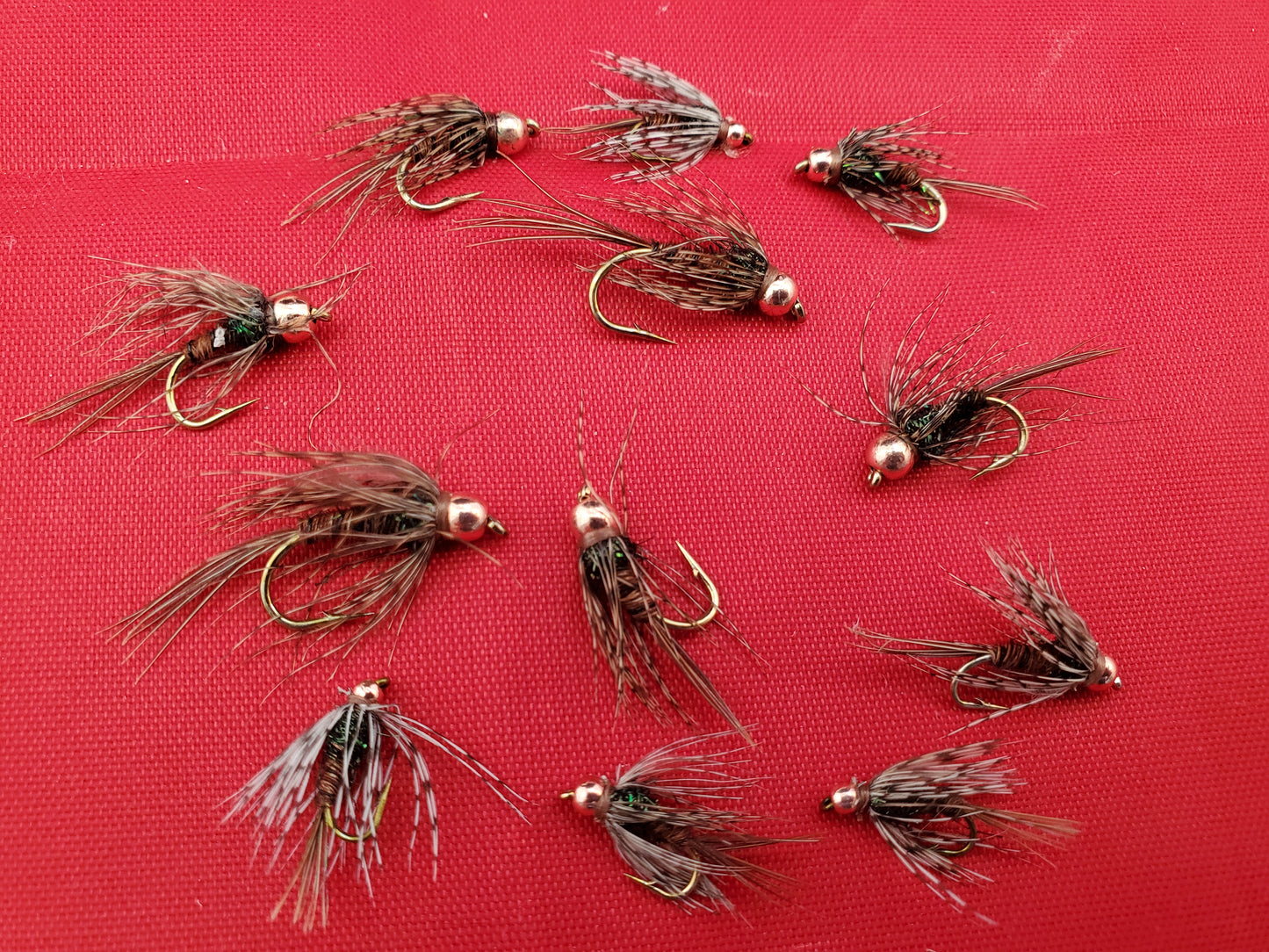 Bead Head Pheasant Tail Soft Hackle SELECTION 12 Flies