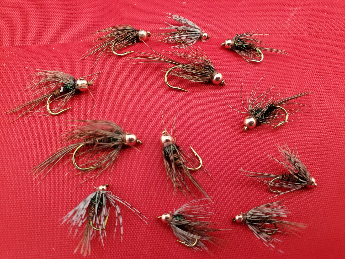 Bead Head Pheasant Tail Soft Hackle SELECTION 12 Flies
