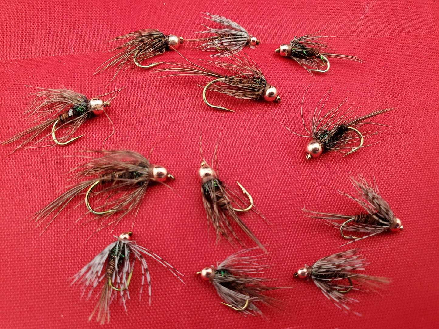Bead Head Pheasant Tail Soft Hackle SELECTION 12 Flies