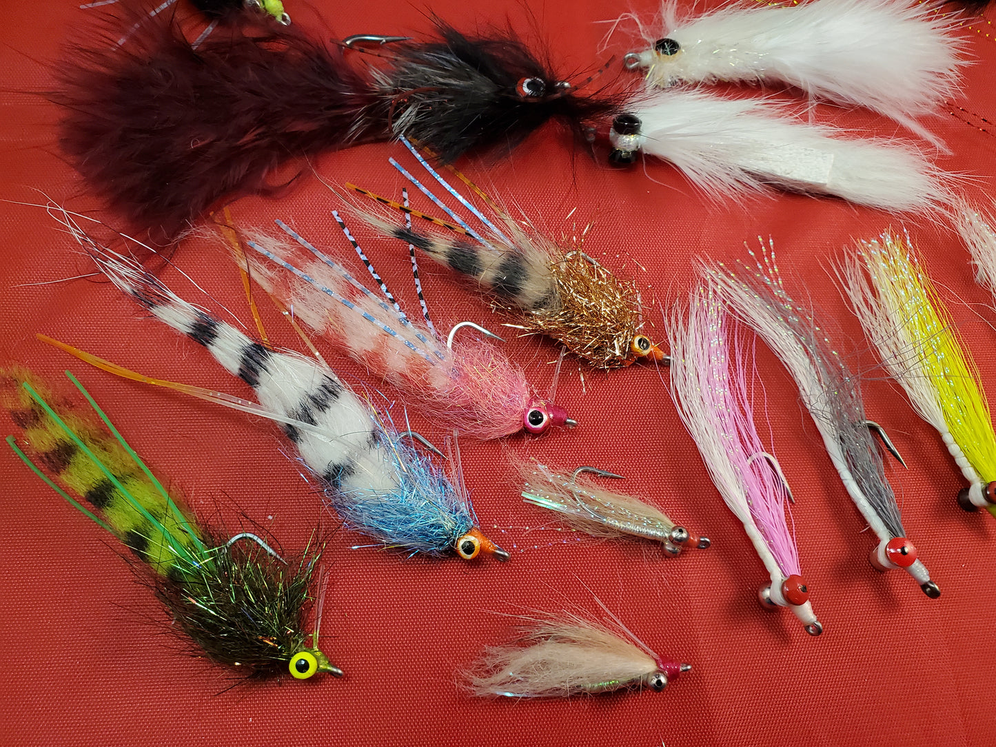 Salt Water Fly Selection, Capt Ken's Flats Selection, 21 Fly Flats Selection