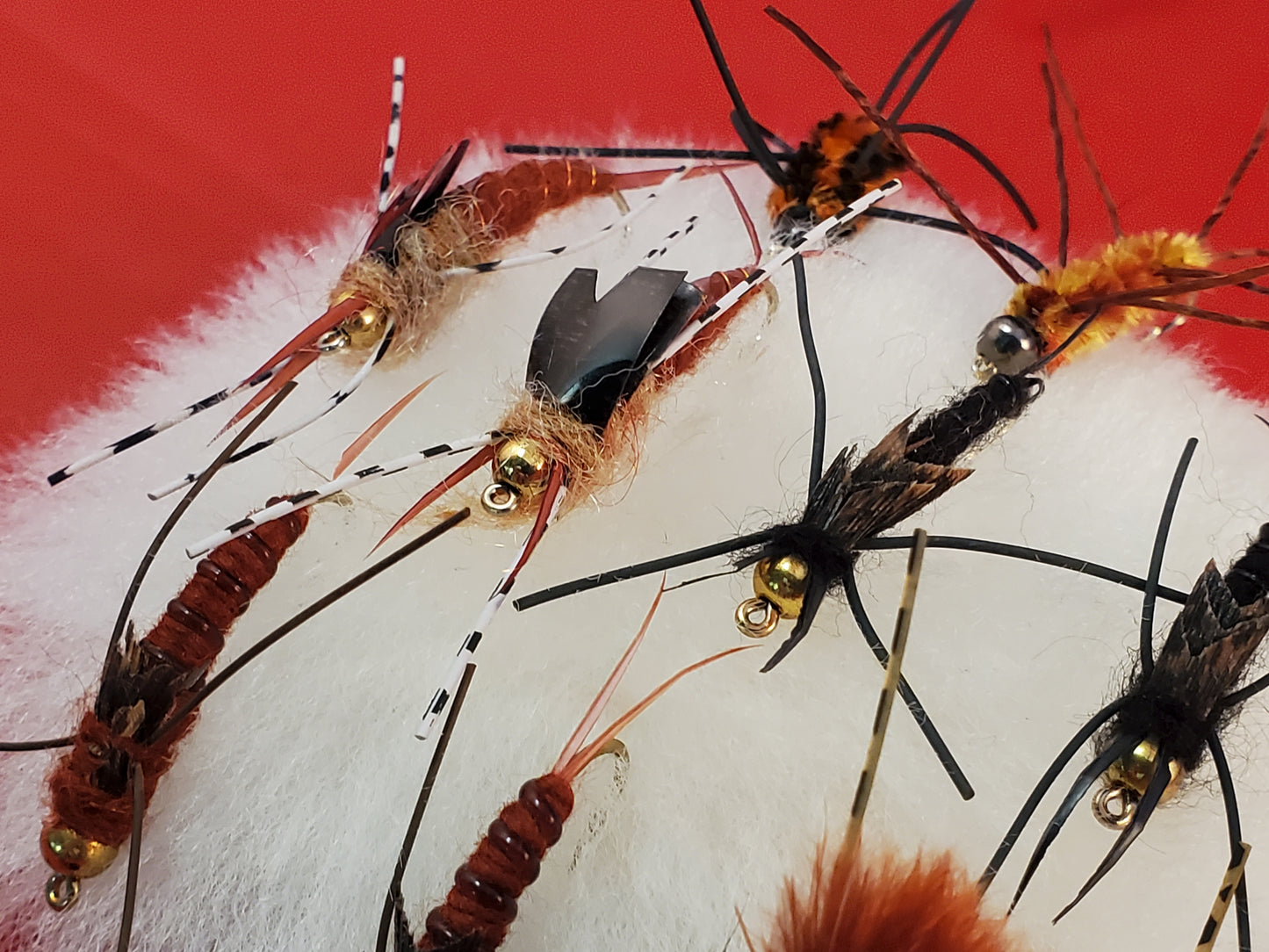 Capt. Ken's Bead Heads Rubber Legs Stonefly Nymph Selection, Bead Head Stonefly Nymph