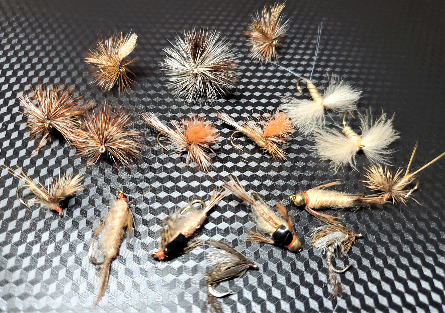March Brown Life Cycle Selection, March Brown Nymph, March Brown Dry Fly, 19 March Brown Flies