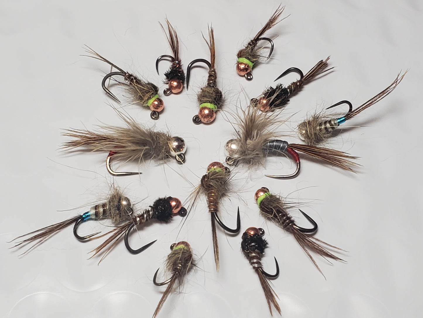 Tungsten Trout Jig Selection #1, Trout Jig, Trout Jig Nymph, 14 Trout Jigs